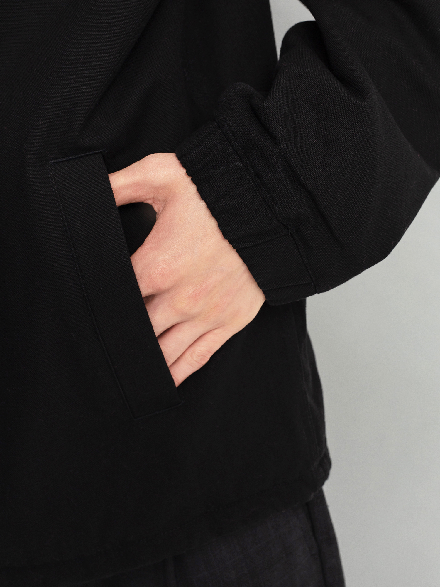 Carhartt WIP Canvas Coach Jacket (black/white)