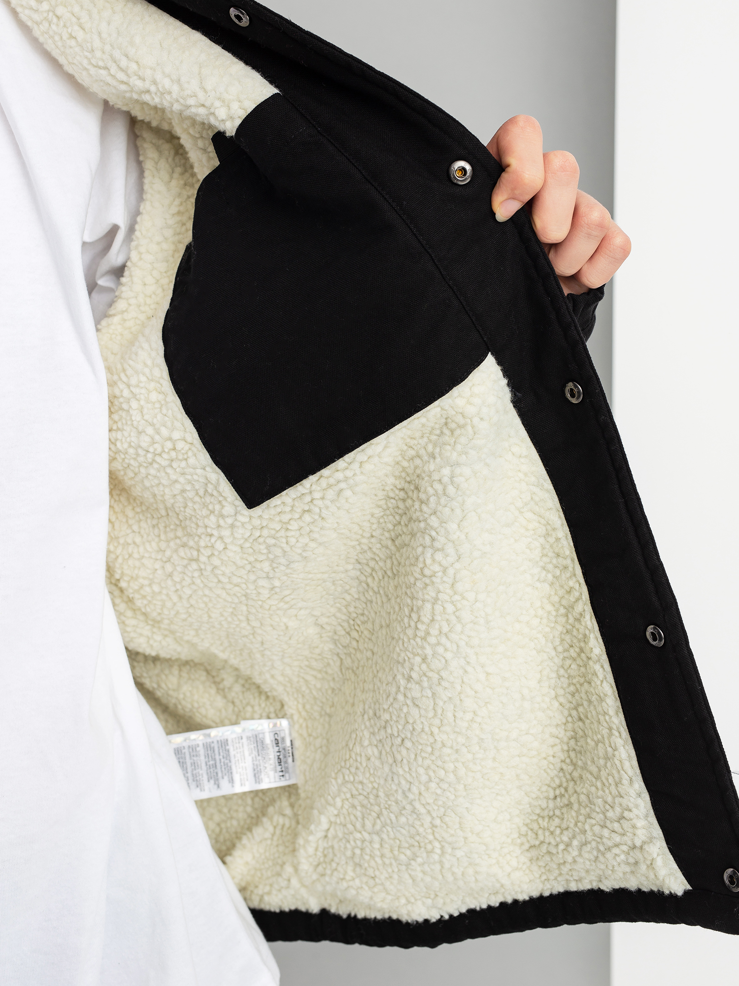 Carhartt WIP Canvas Coach Jacket (black/white)