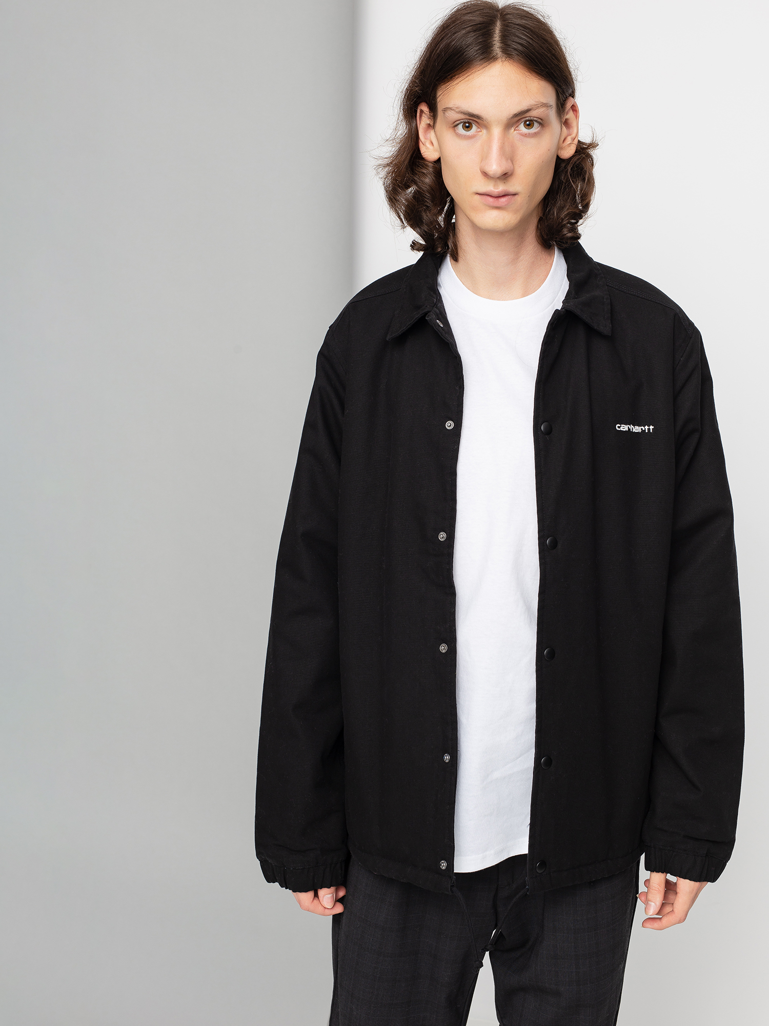Carhartt WIP Canvas Coach Jacket (black/white)