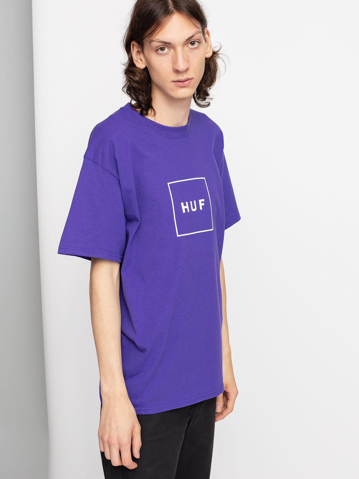 HUF Essentials Box Logo T-shirt - violet (purple)