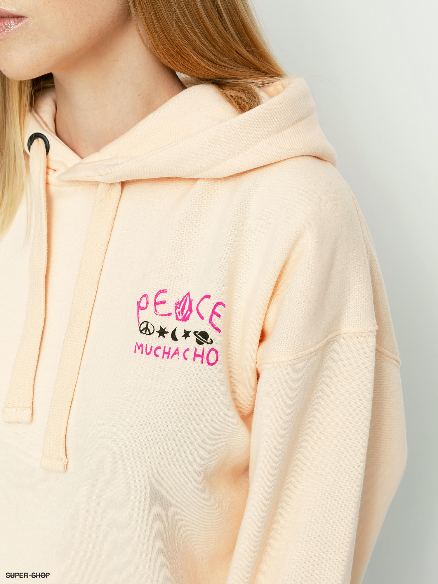 Light top peach hoodie