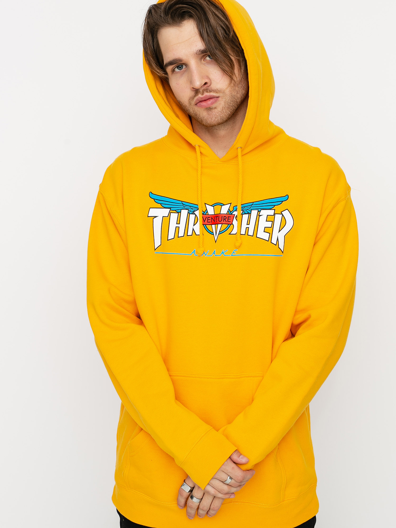 Thrasher Venture Collab HD Hoodie (gold)
