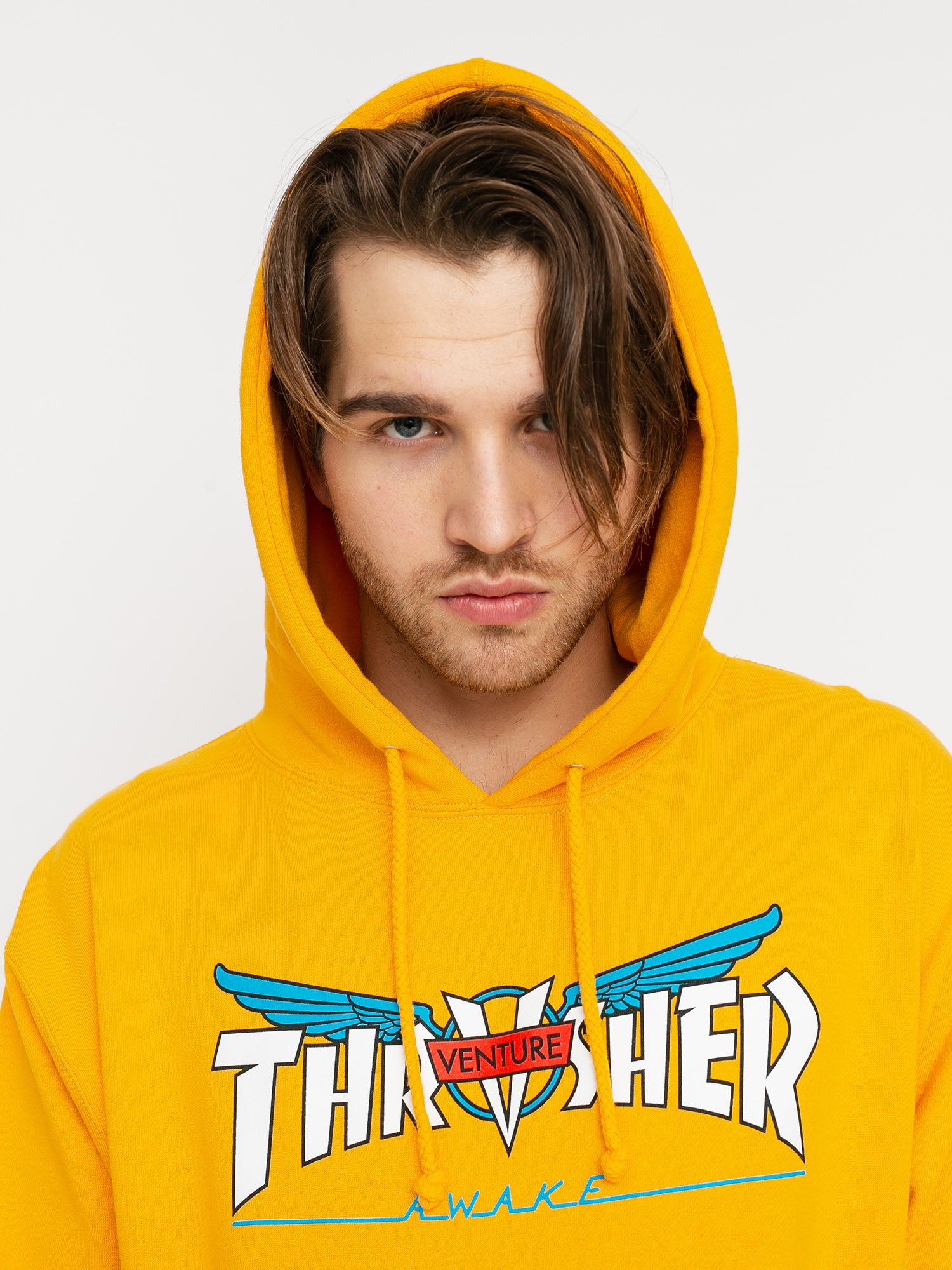 Thrasher Venture Collab HD Hoodie (gold)