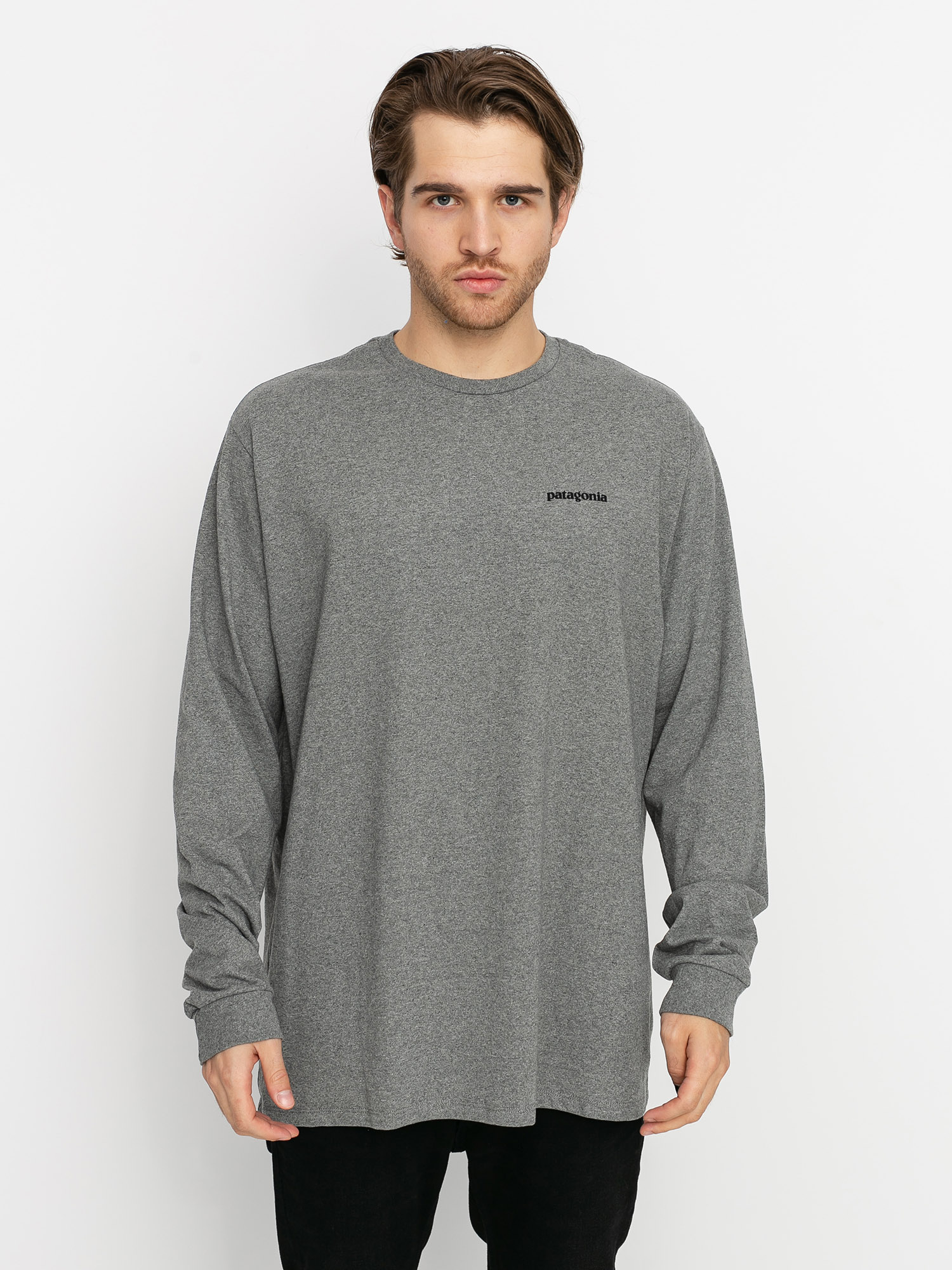 Patagonia P 6 Logo Responsibili Longsleeve (gravel heather)