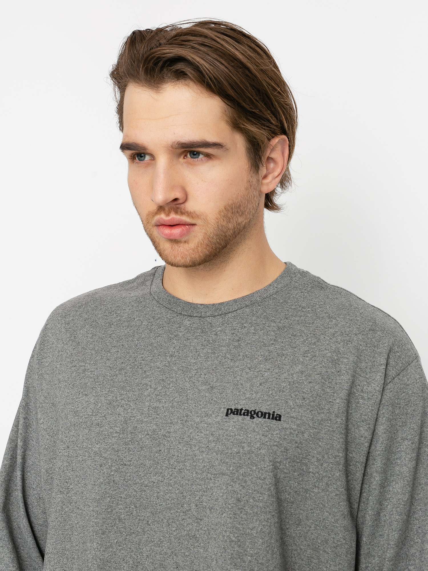 Patagonia P 6 Logo Responsibili Longsleeve (gravel heather)