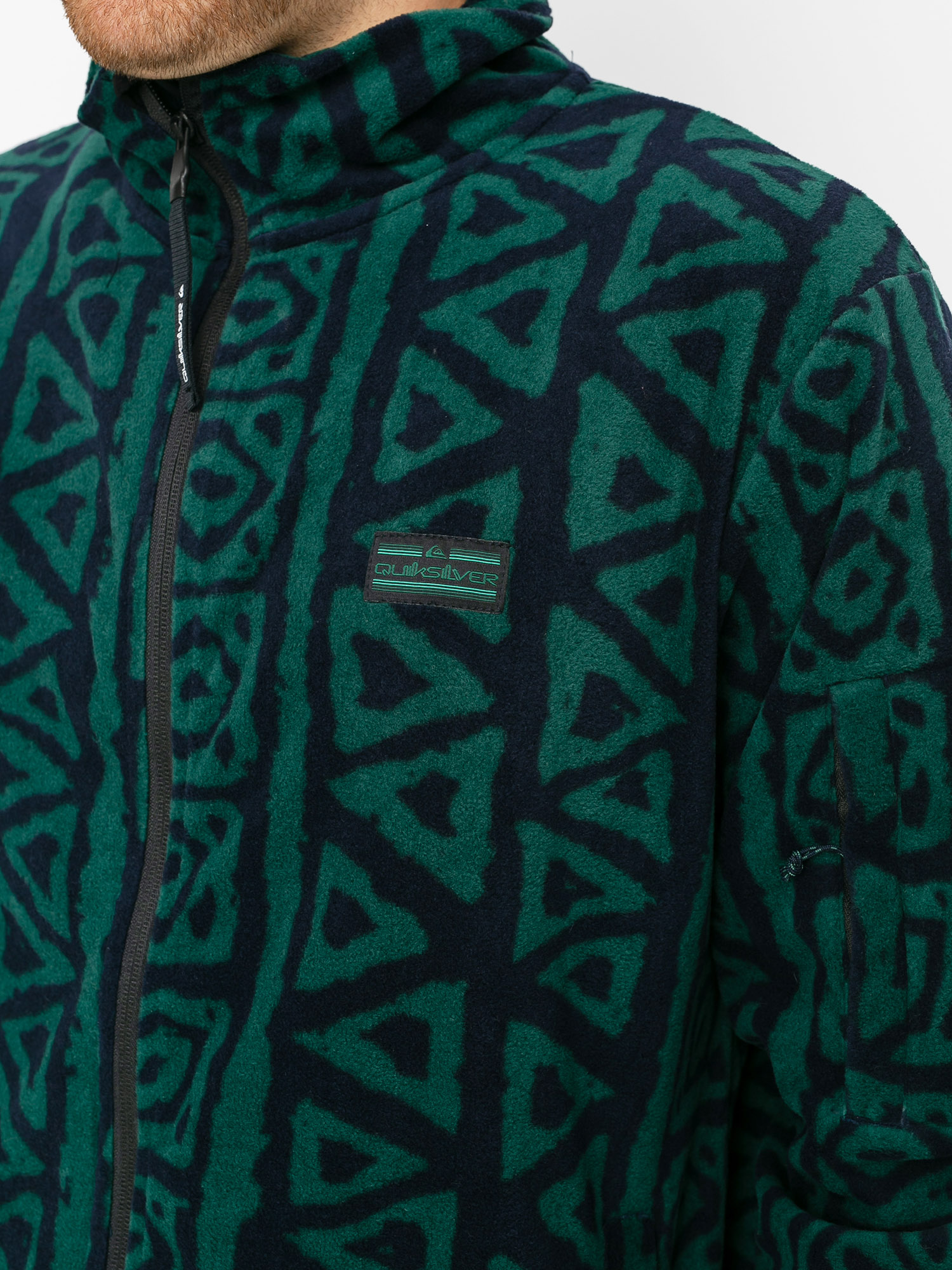 Herren Quiksilver Sound Waves Fleecejacke (navy blazer sound wave)