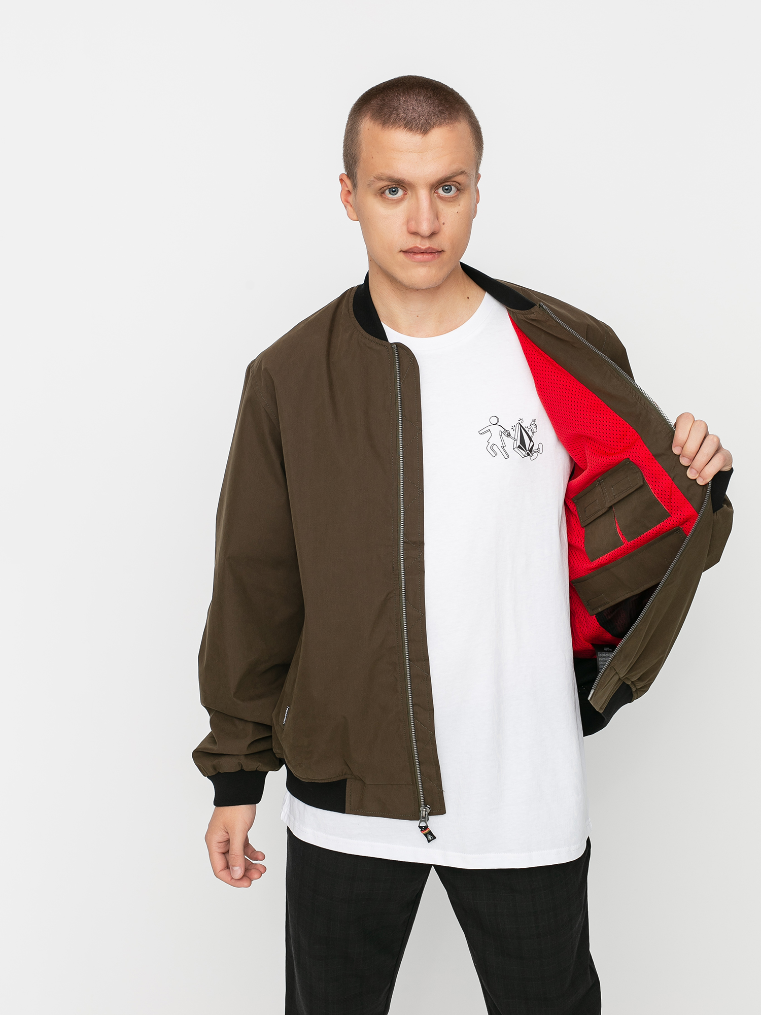 Volcom X Girl Skateboards Jacket (brolive)