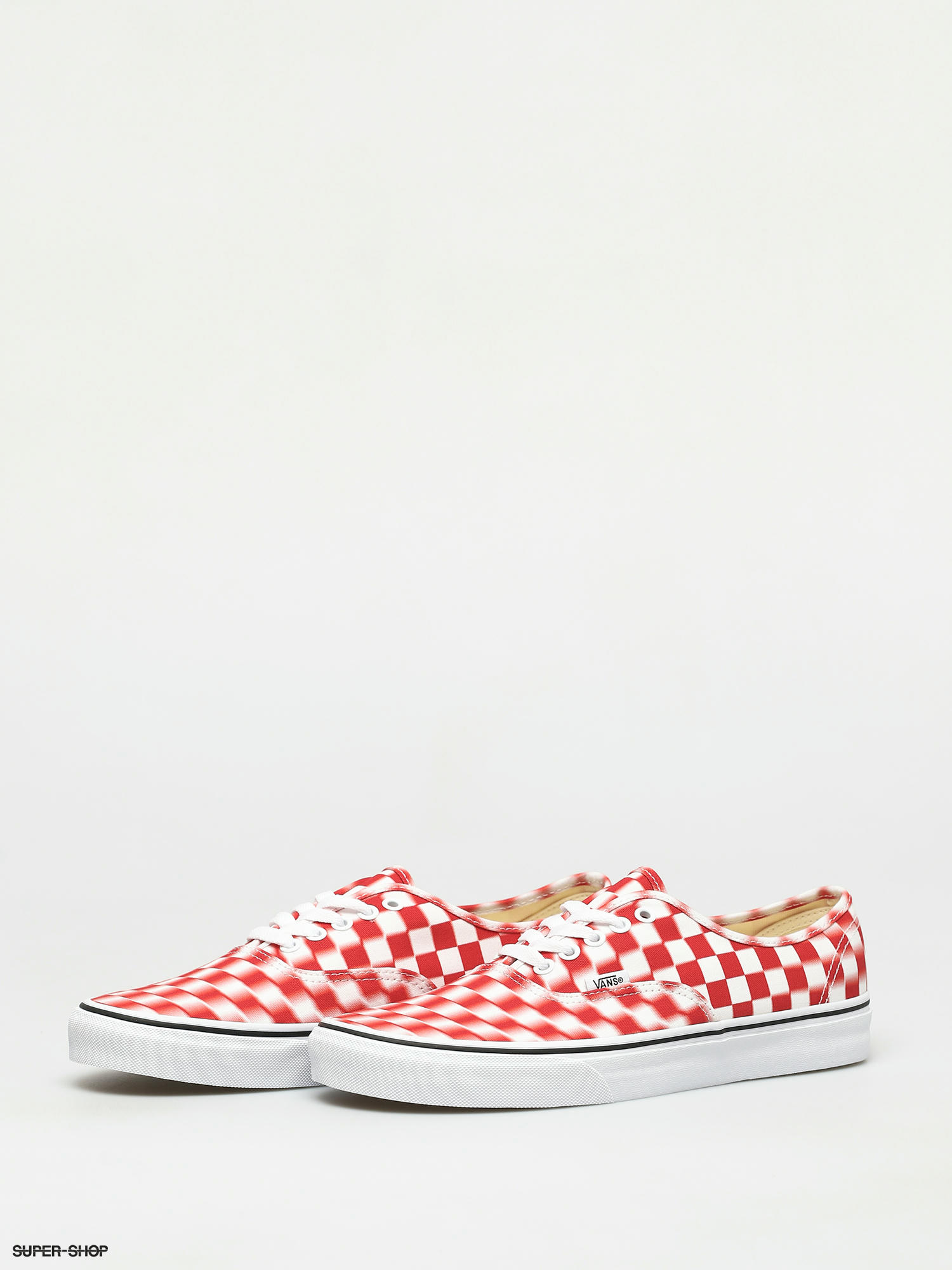 true red authentic vans