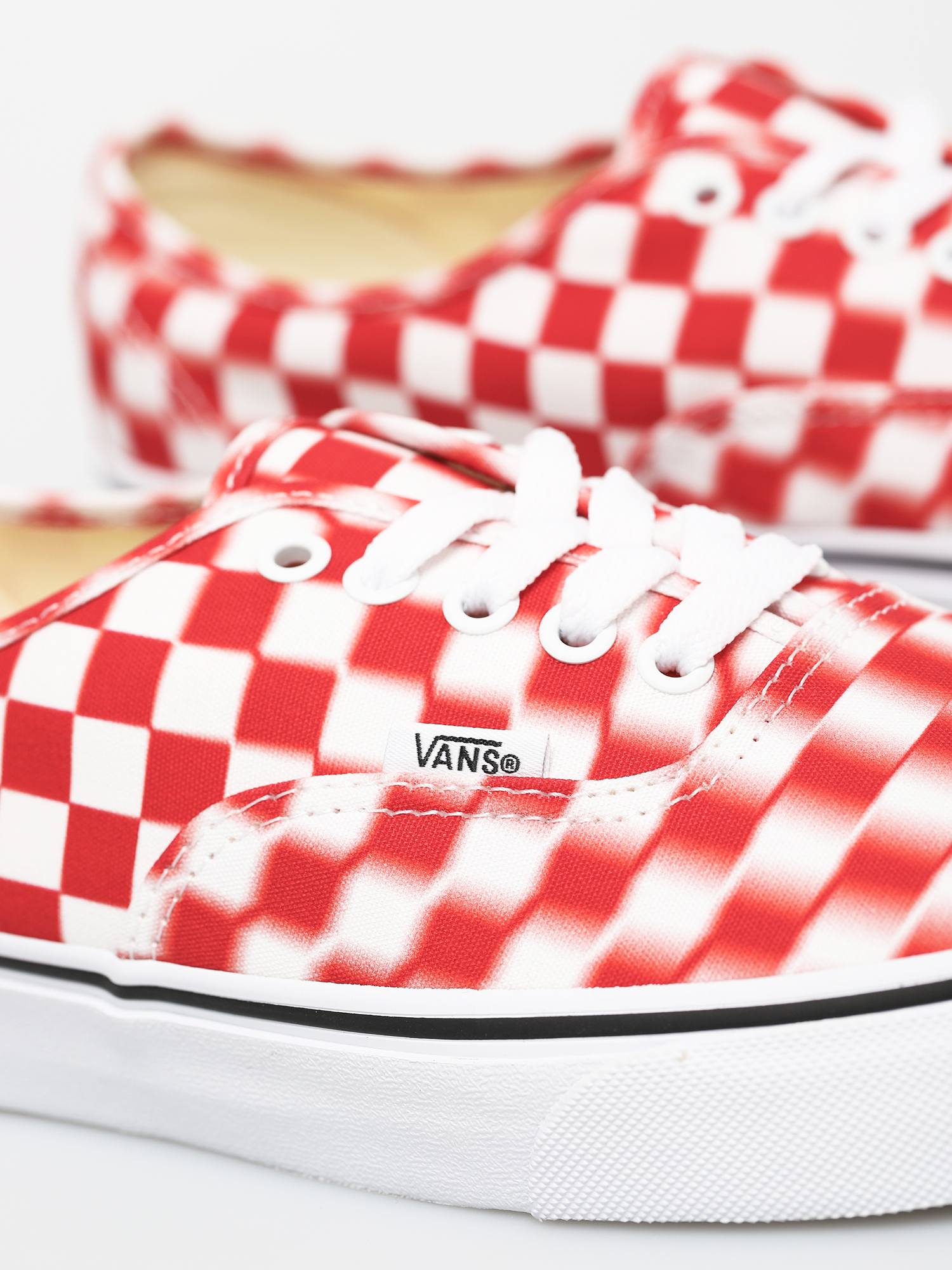 Vans Authentic Schuhe (blur check/true white/red)