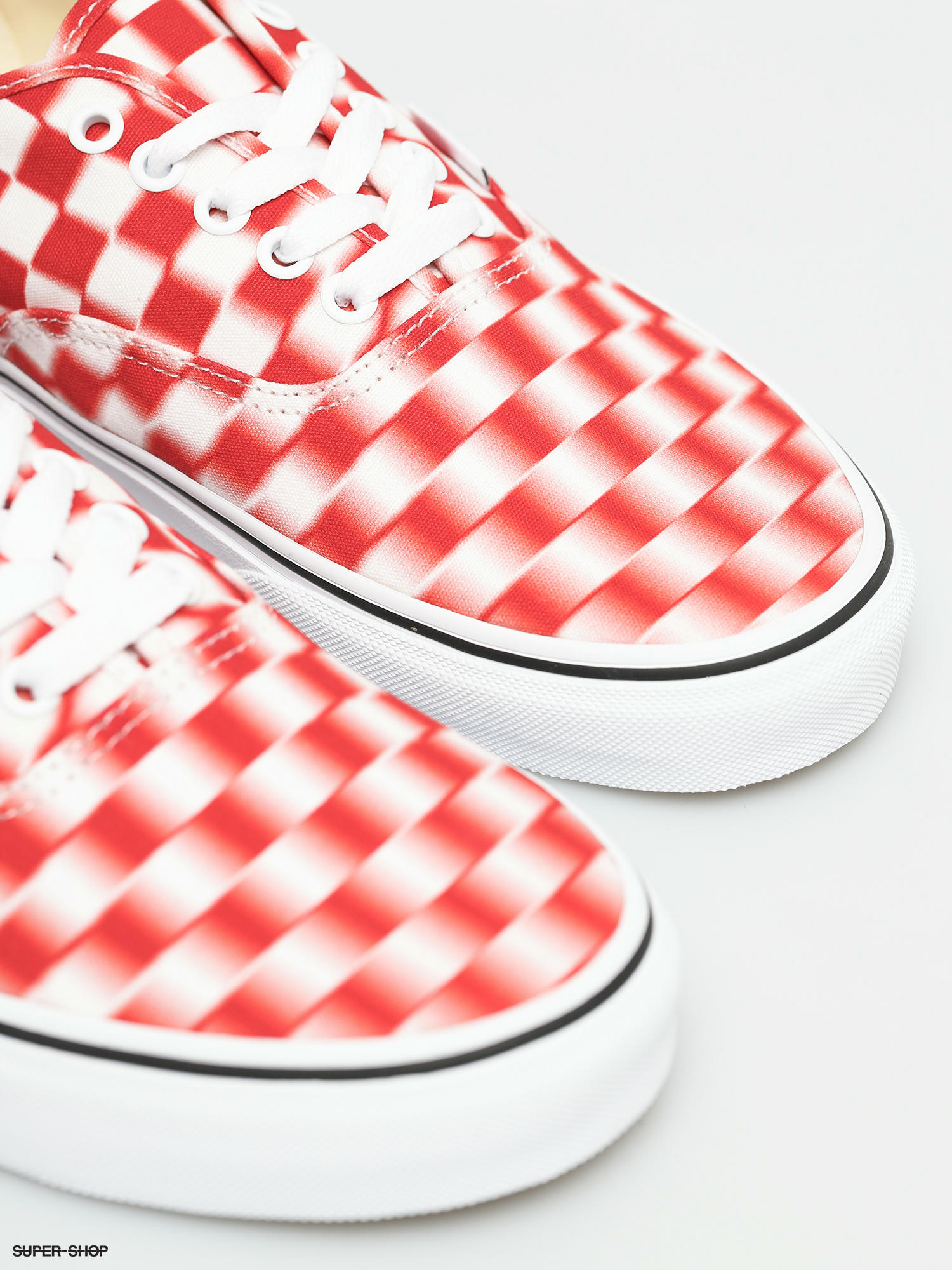 vans authentic checkerboard red