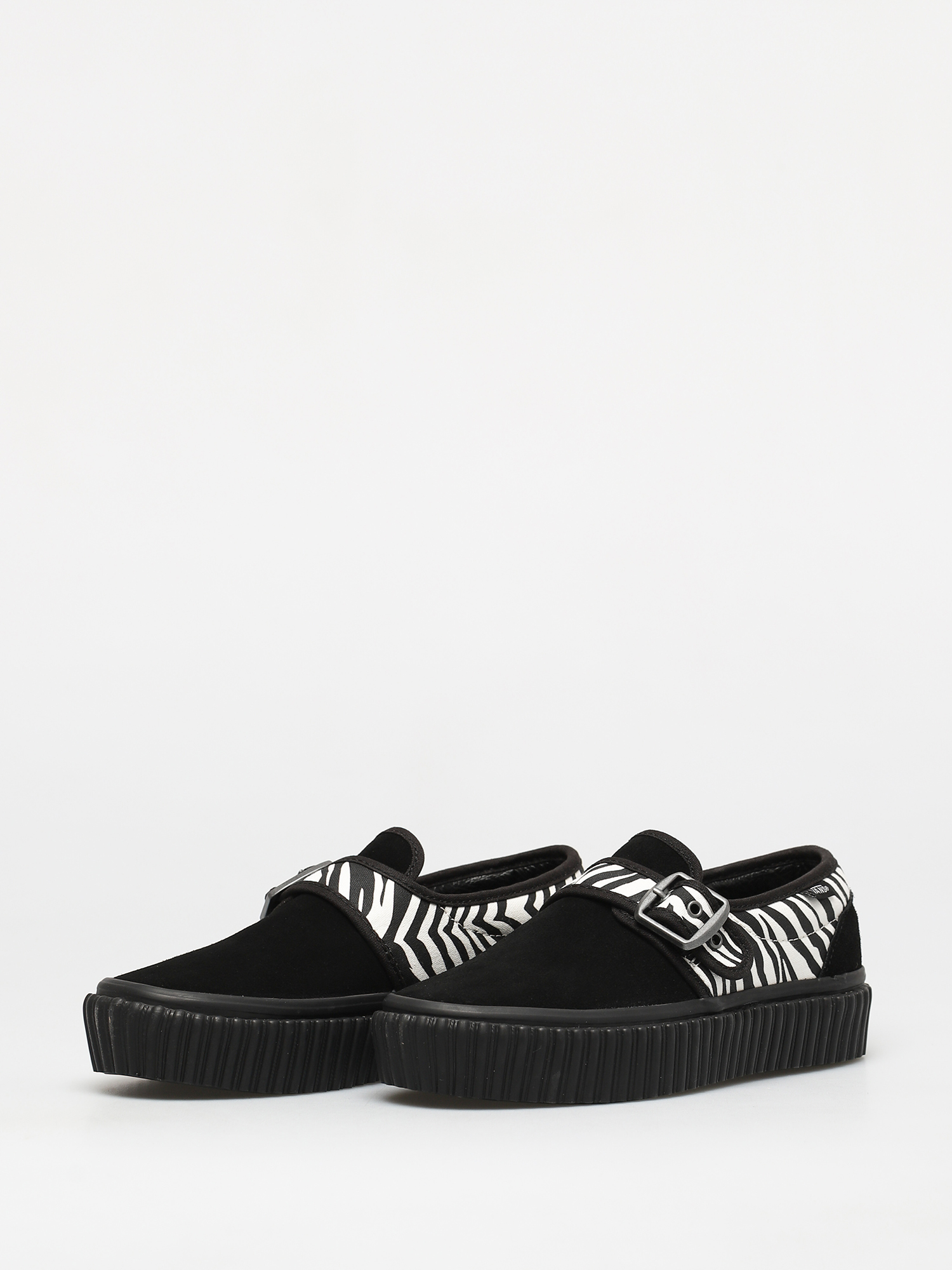 Vans Style 47 Creeper Shoes (animal/zebra/black)