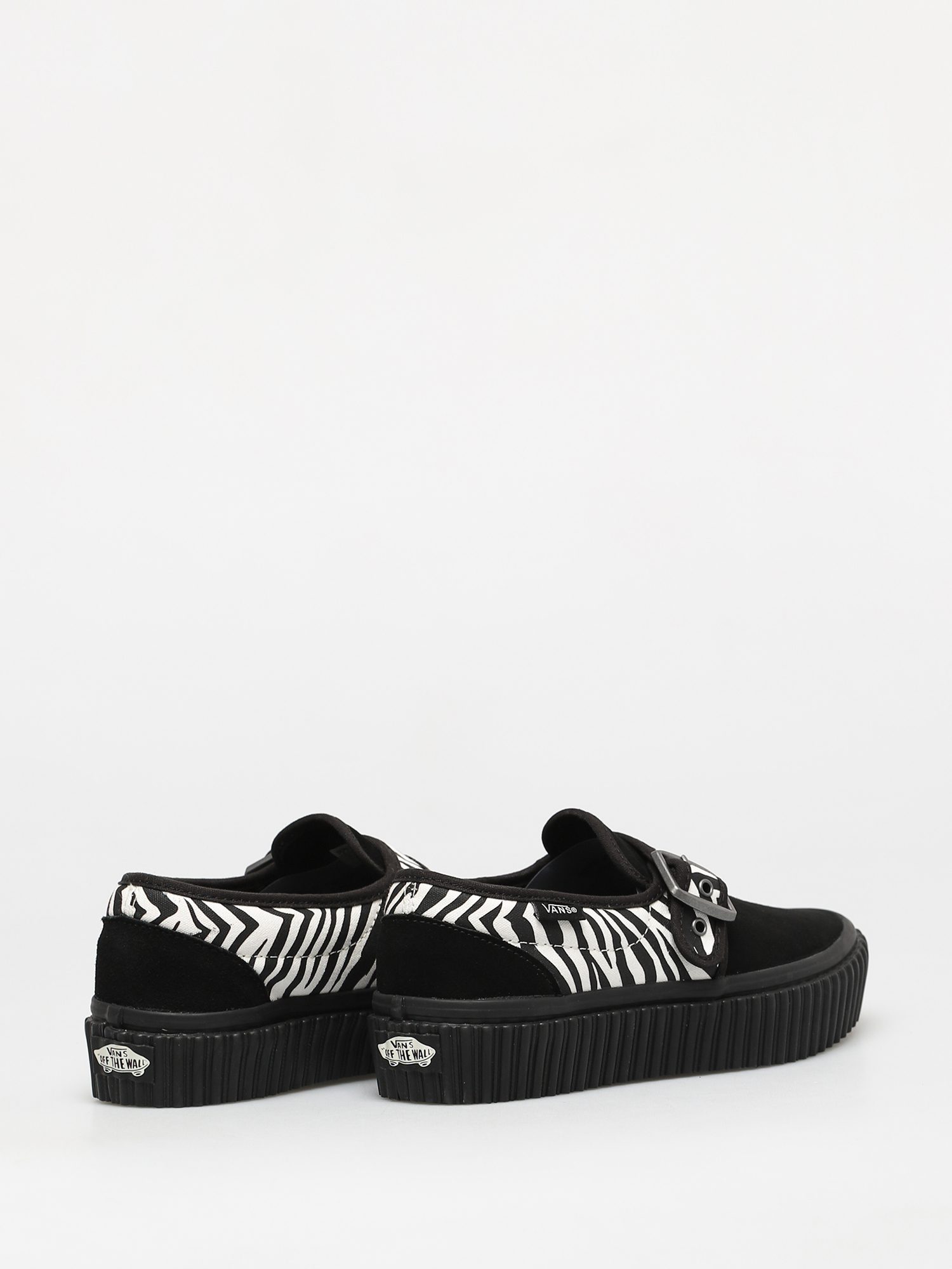 Vans Style 47 Creeper Shoes (animal/zebra/black)