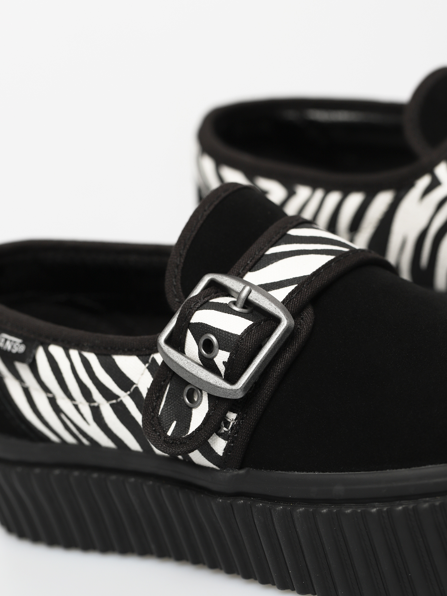 Vans Style 47 Creeper Shoes (animal/zebra/black)