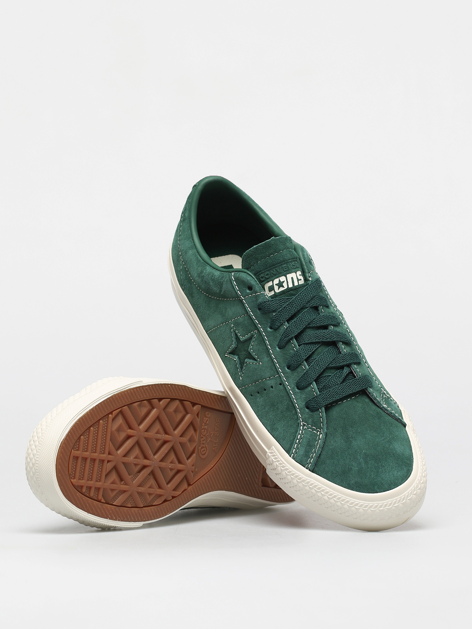 Converse One Star Pro Shoes (sap green)