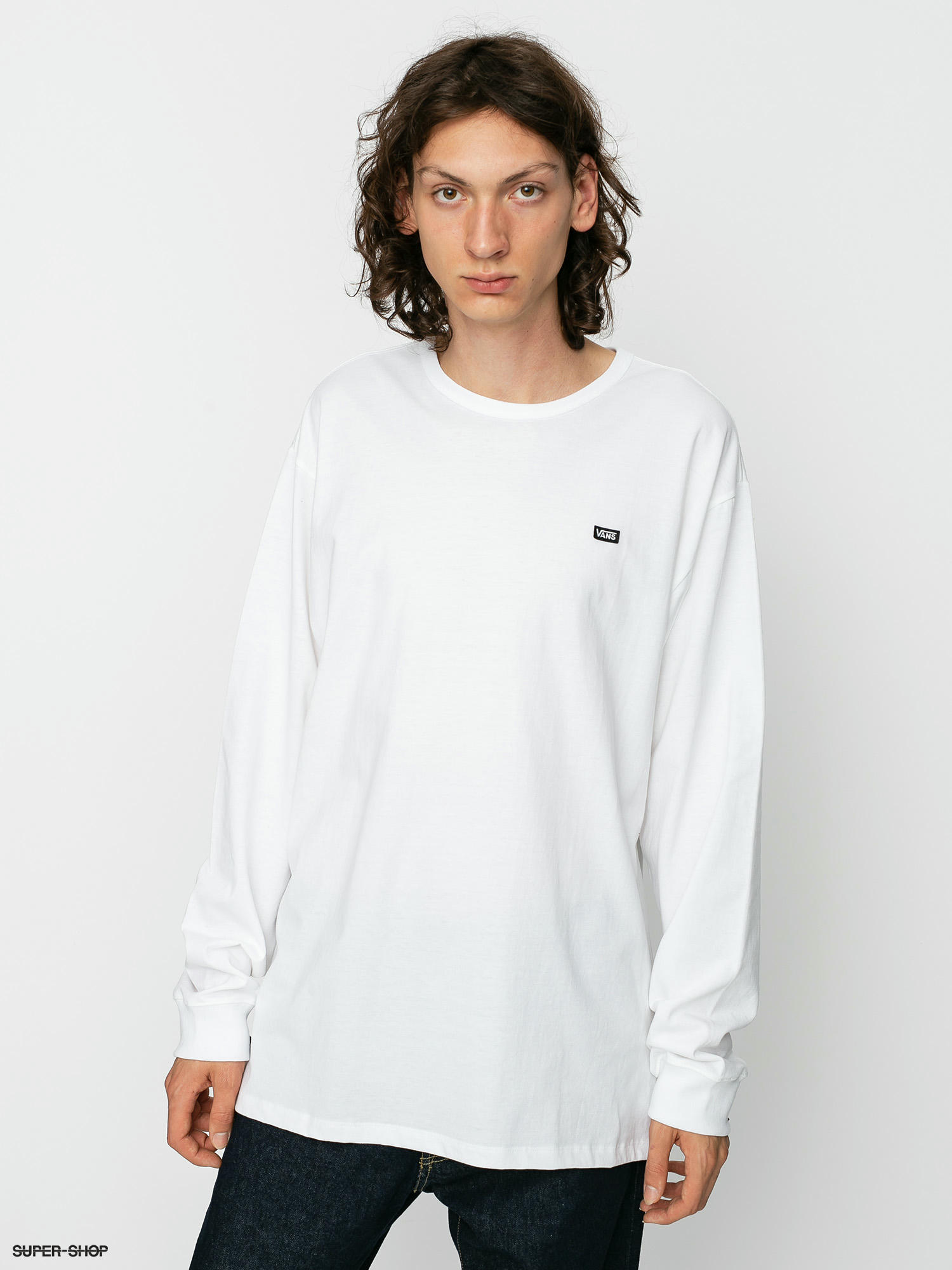 vans long sleeve white top