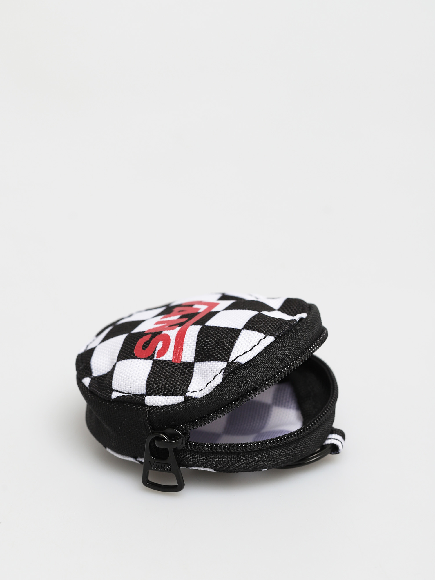 Vans Coin Purse Keychain Wmn black checkerboard