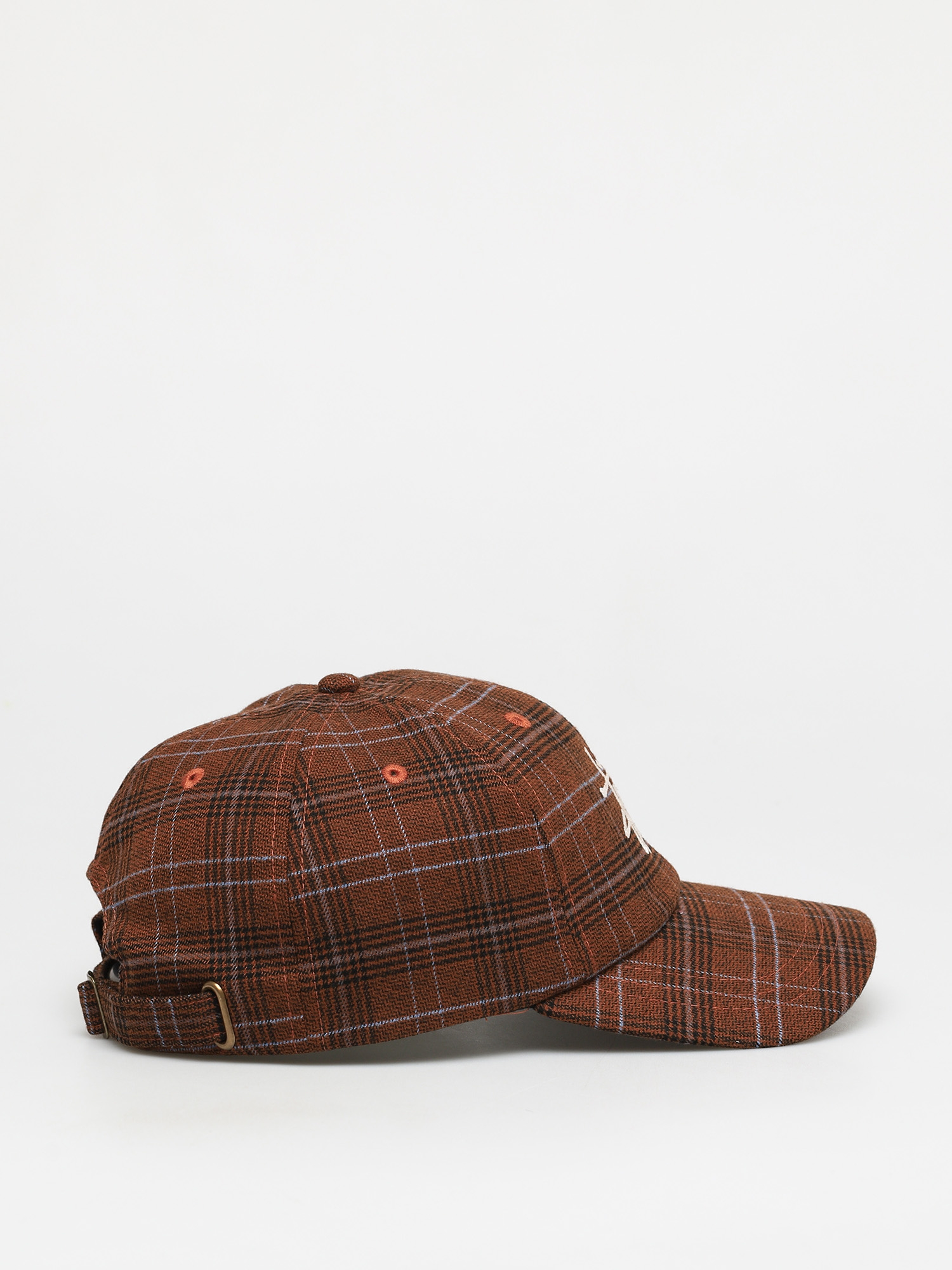 Stussy Big Logo Plaid Low Pro ZD Cap - brown (brown)