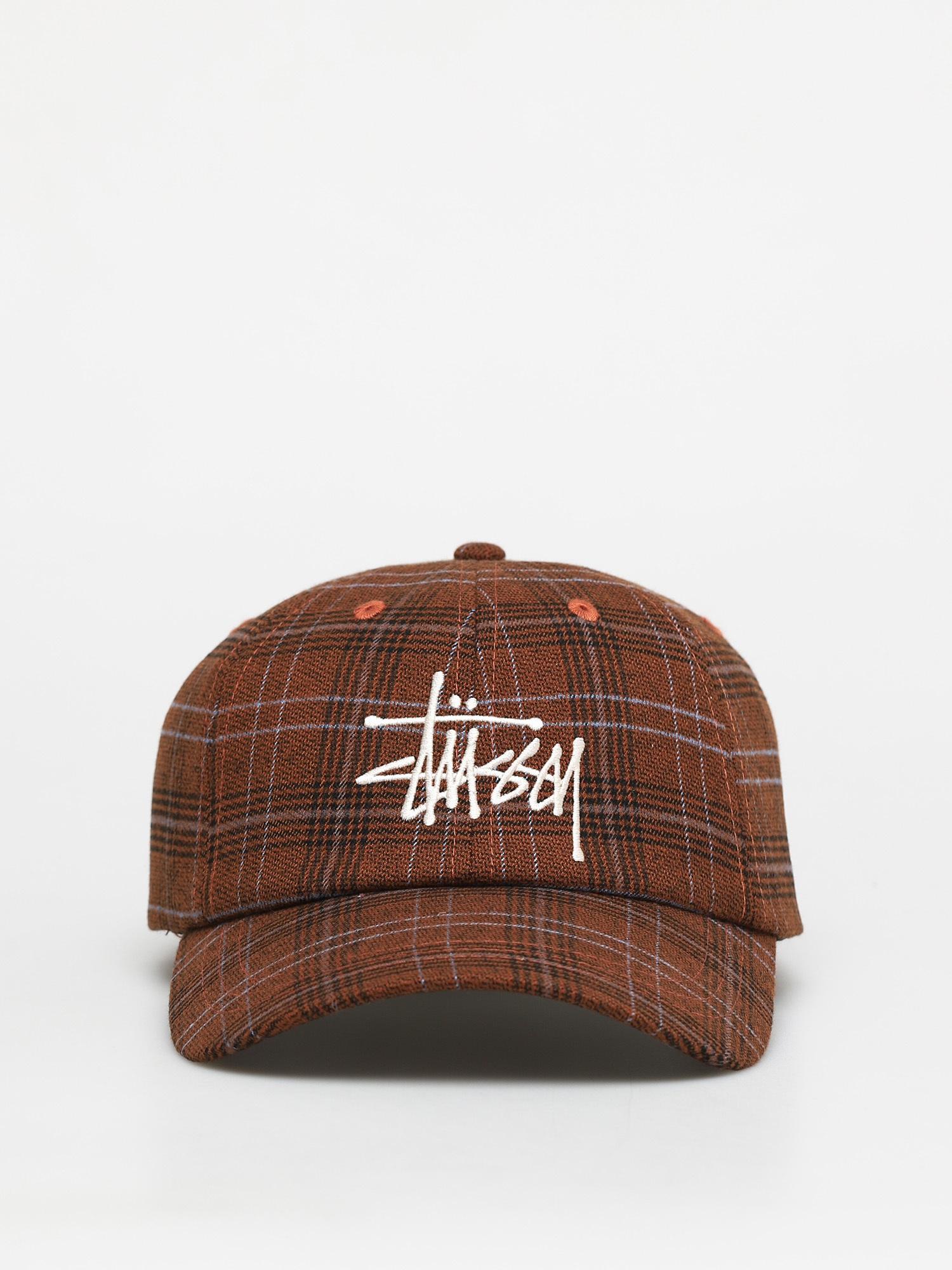 Stussy Big Logo Plaid Low Pro ZD Cap (brown)