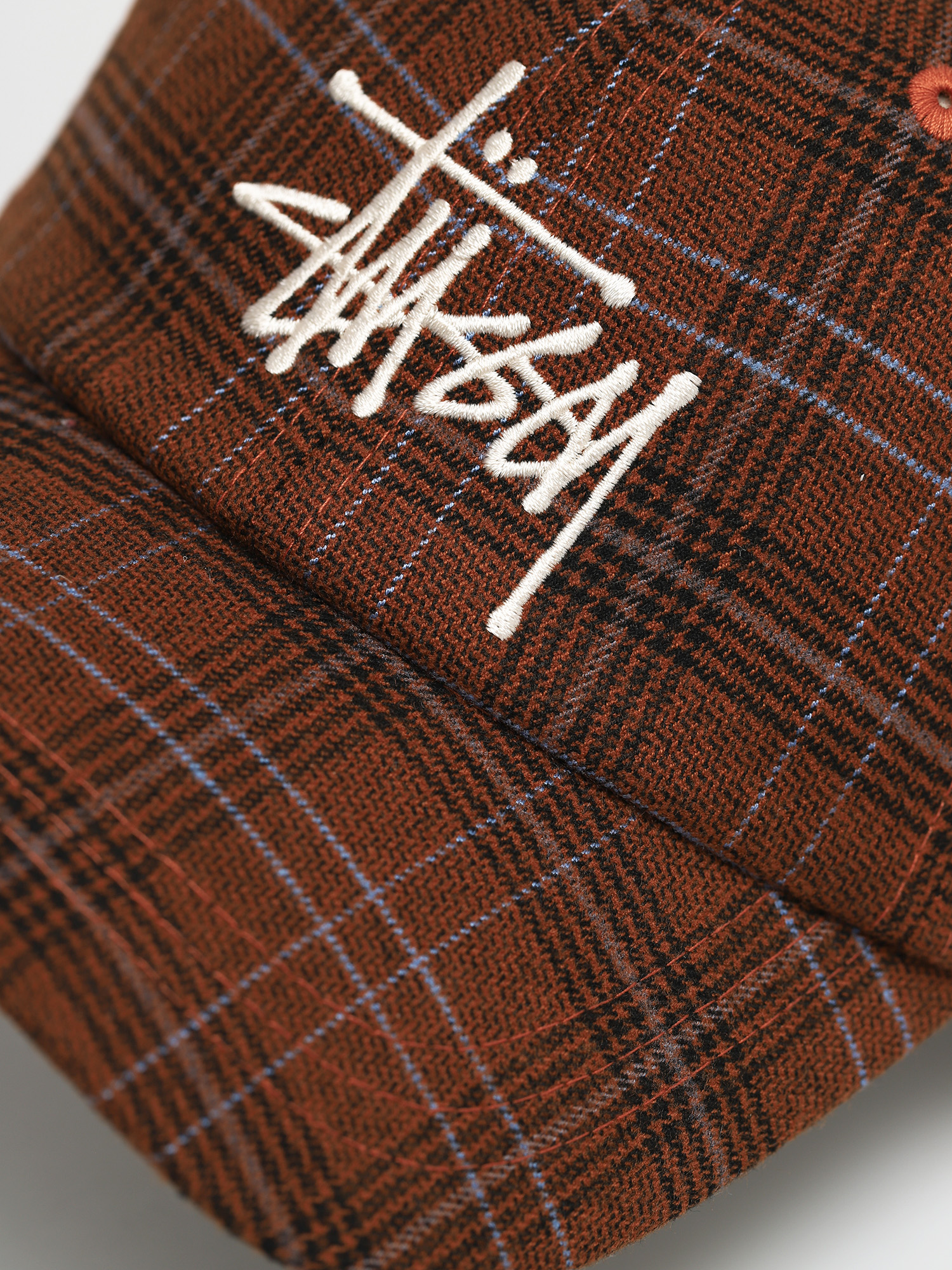 Stussy Big Logo Plaid Low Pro ZD Cap - brown (brown)