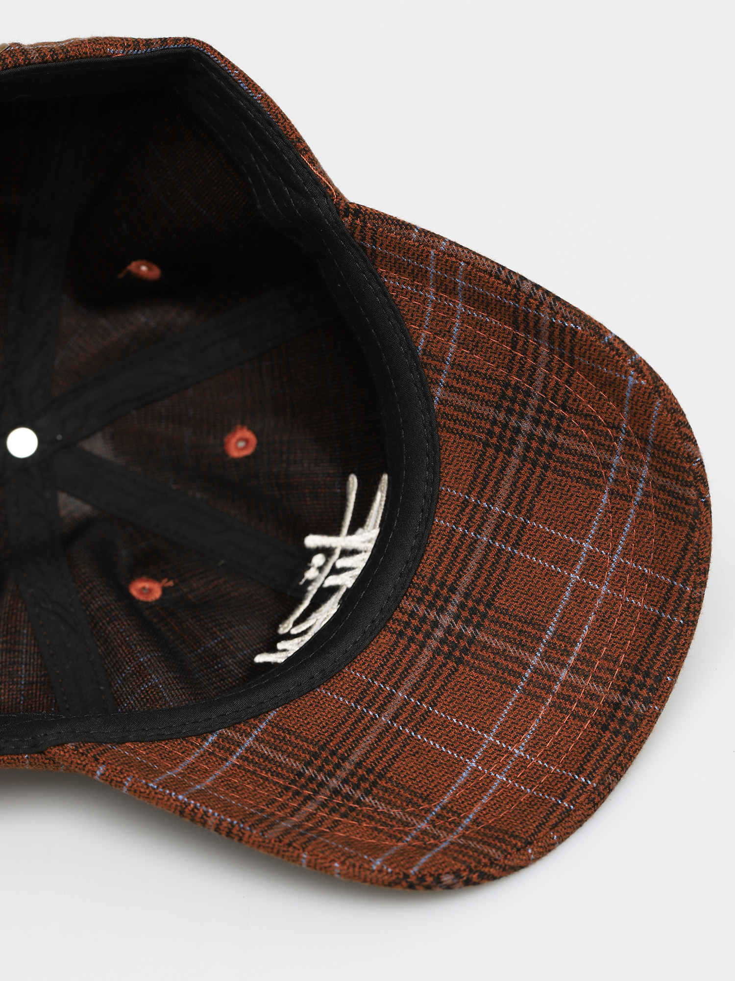 Stussy Big Logo Plaid Low Pro ZD Cap (brown)