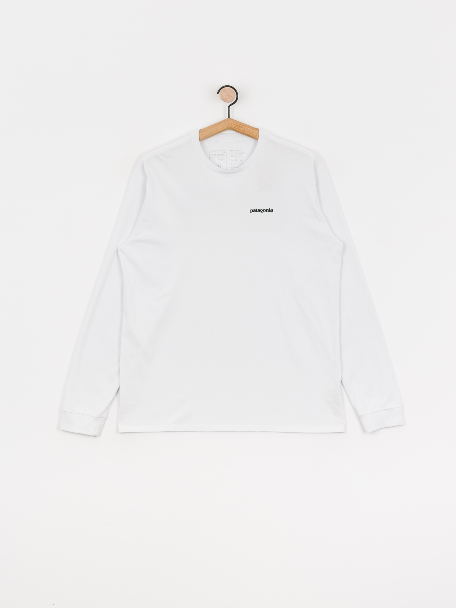 Patagonia P 6 Logo Responsibili Longsleeve - white (white)