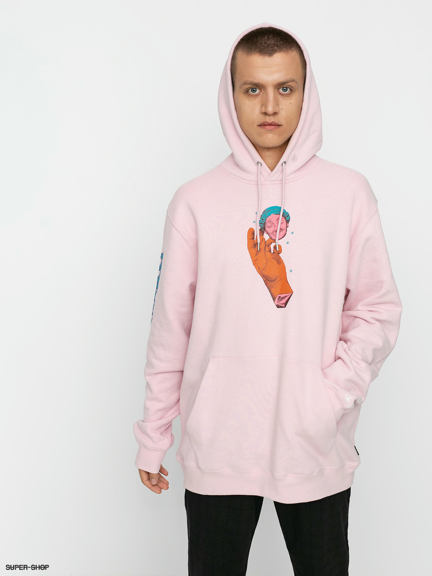 Pink cheap volcom hoodie