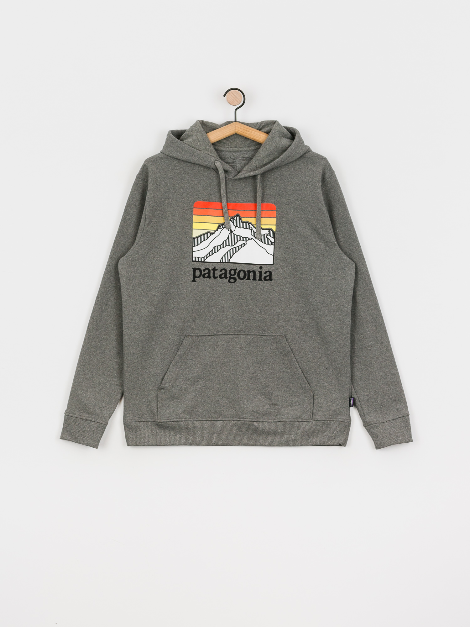 Patagonia Line Logo Ridge Uprisal HD Hoodie (gravel heather)