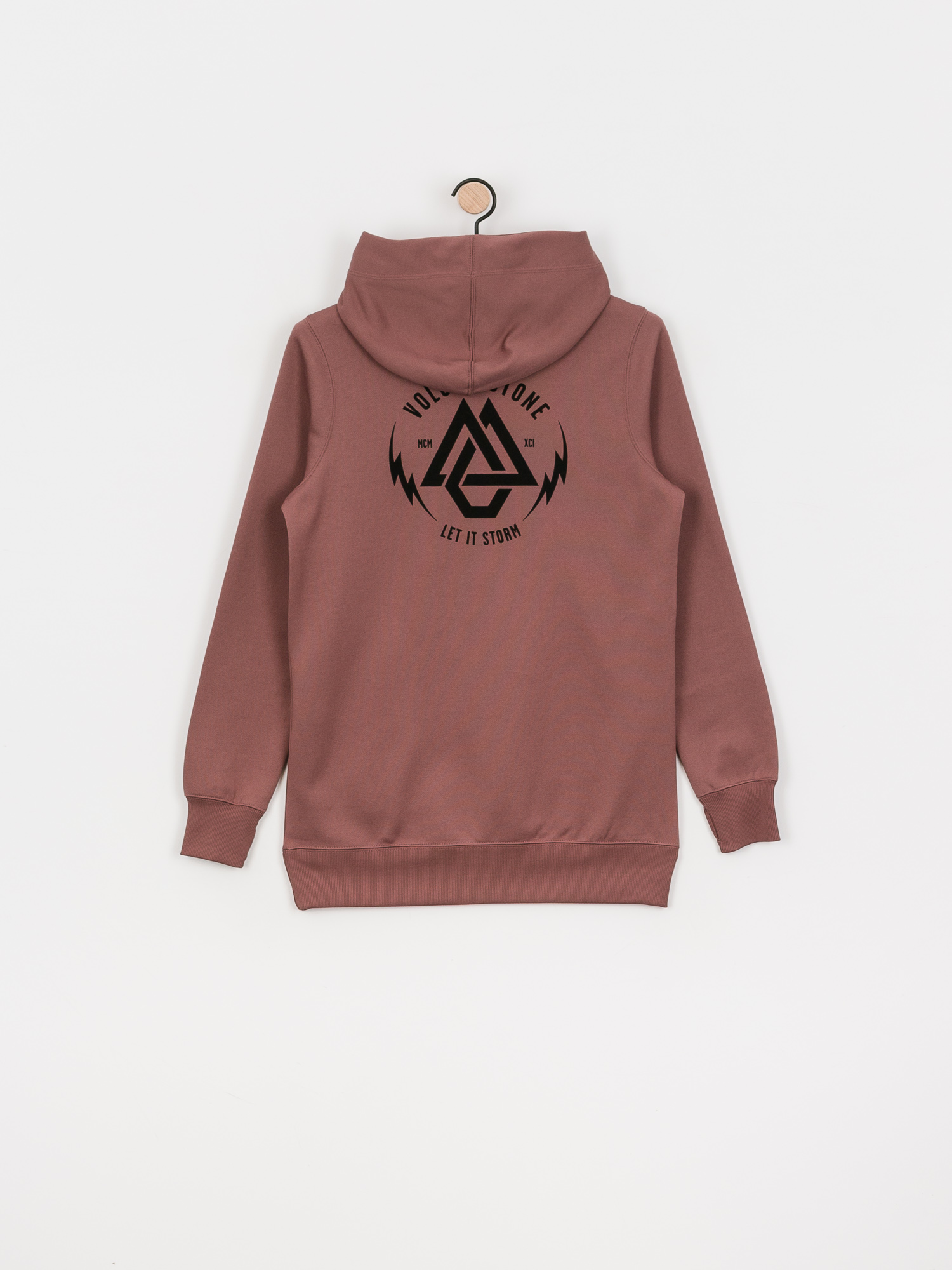 Womens Volcom Spring Shred HD Active sweatshirt (rose wood)