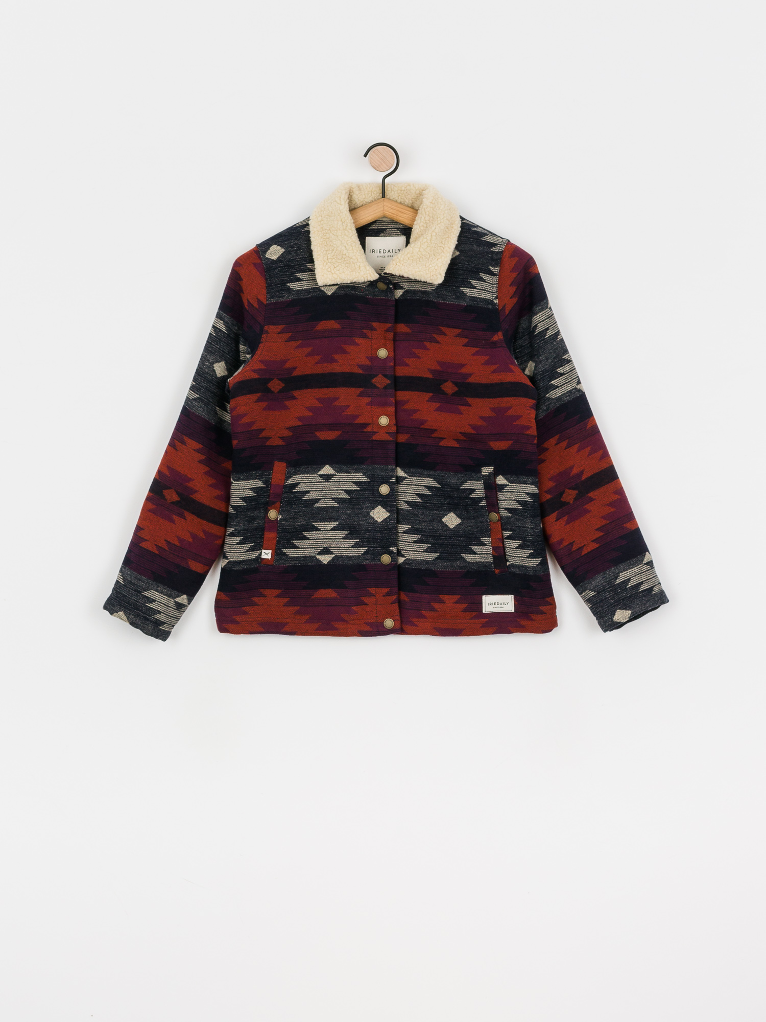 Iriedaily Team Sherpa Jacke Wmn (bluegrey)