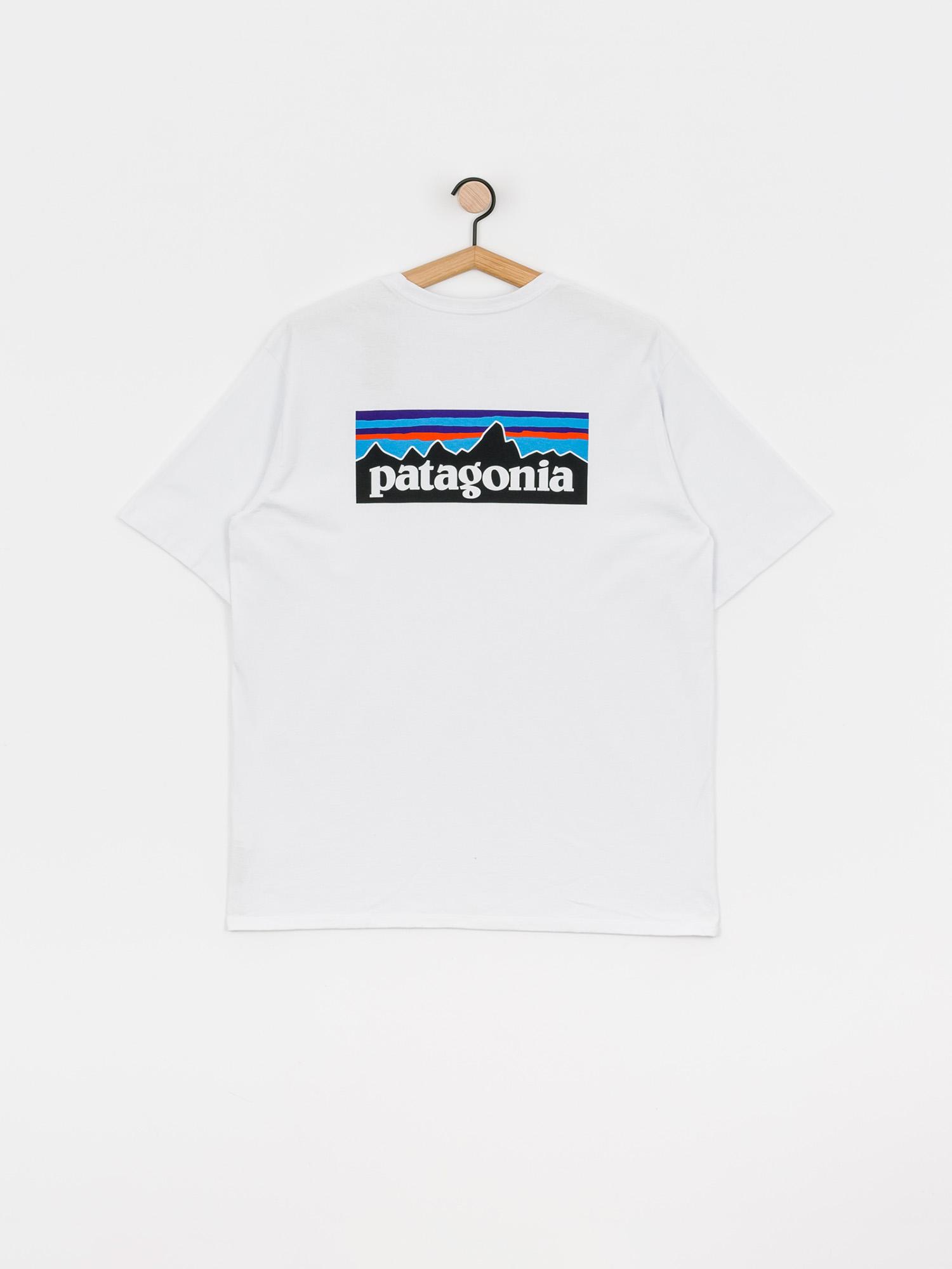 Patagonia P6 Logo Responsibili T shirt white white