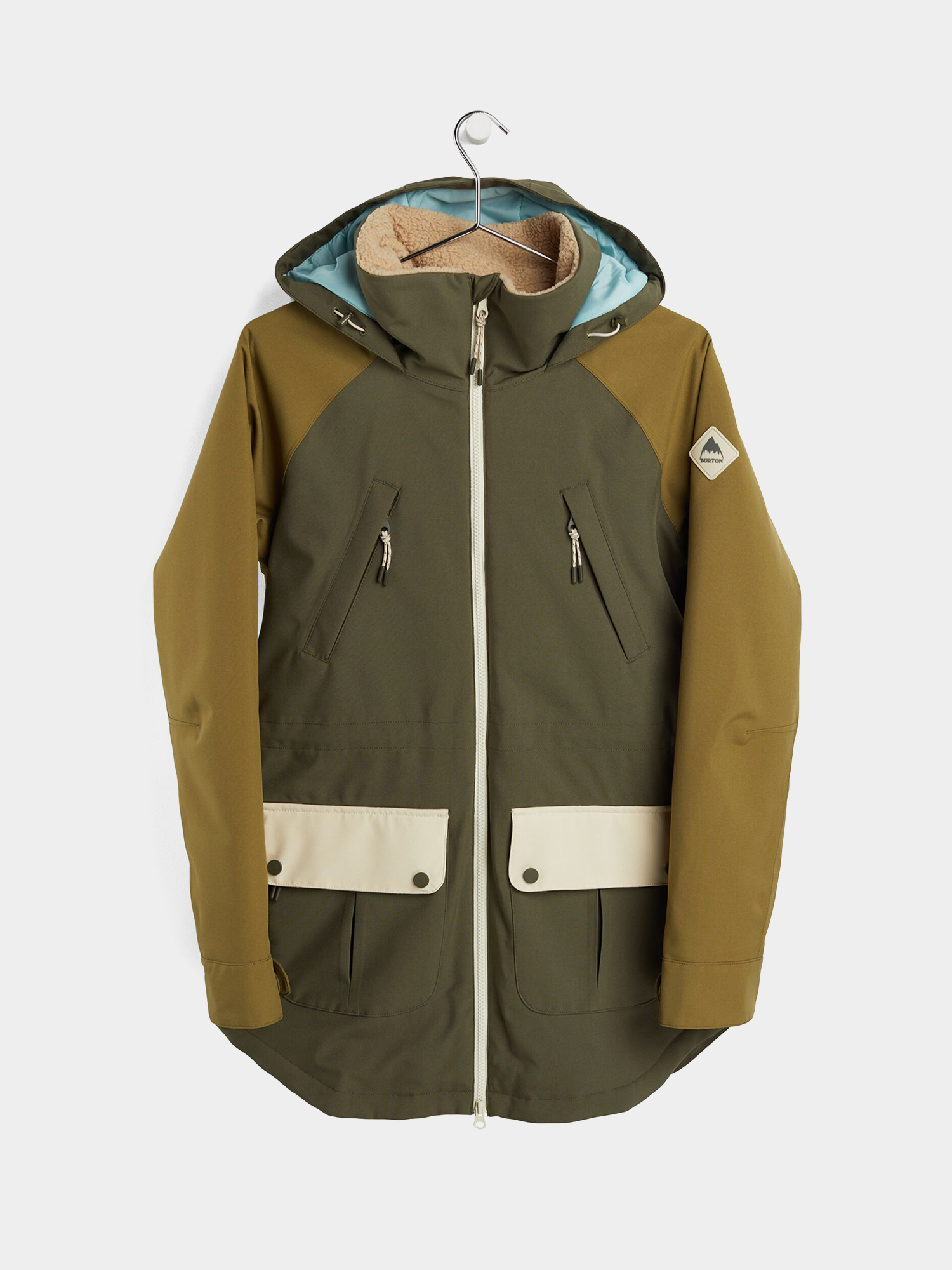 Womens Burton Prowess Snowboard jacket (keef/martini olive/creme brulee)