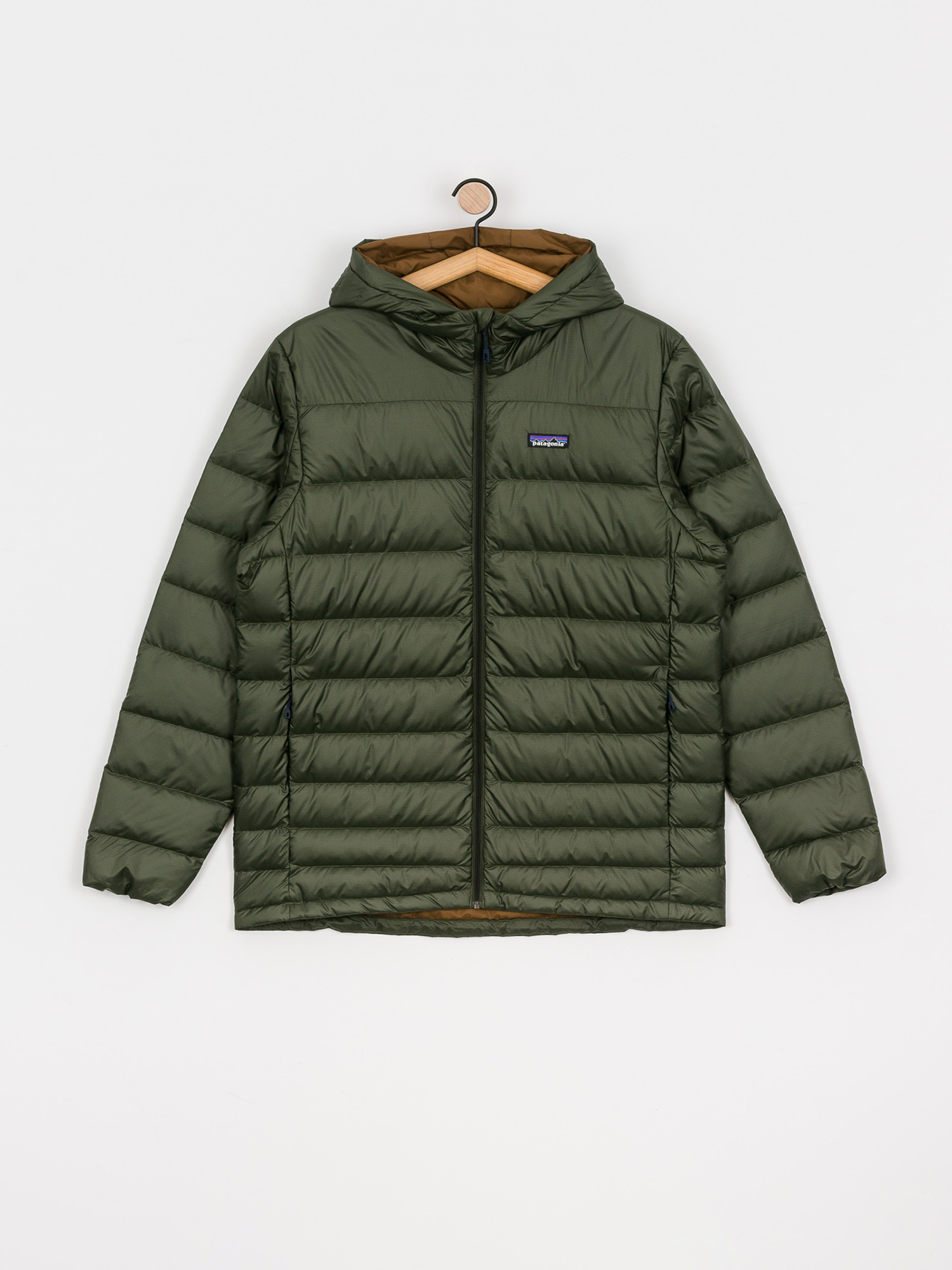 Patagonia hi loft hotsell down hoody industrial green