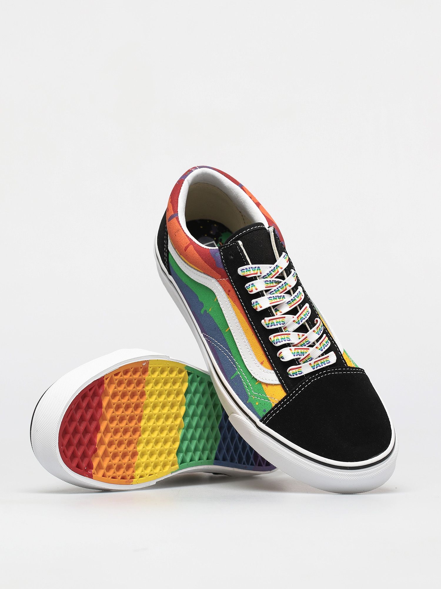 Vans Old Skool Shoes (rainbow drip/blkmlttrwht)