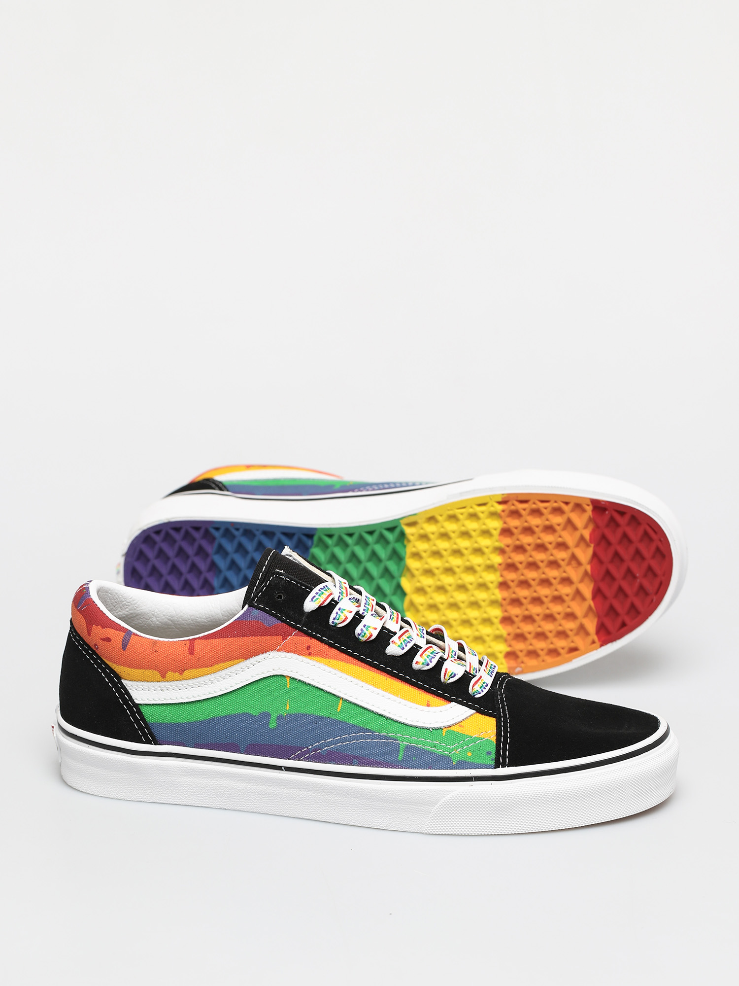 Vans Old Skool Shoes (rainbow drip/blkmlttrwht)