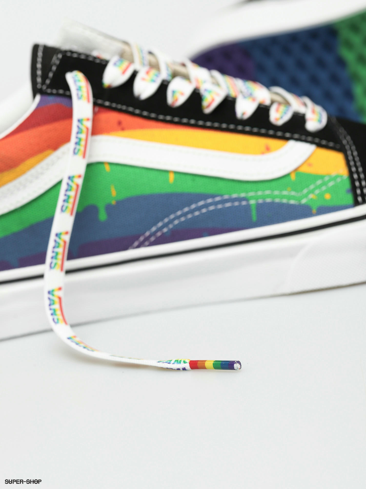 vans rainbow drip old skool shoes