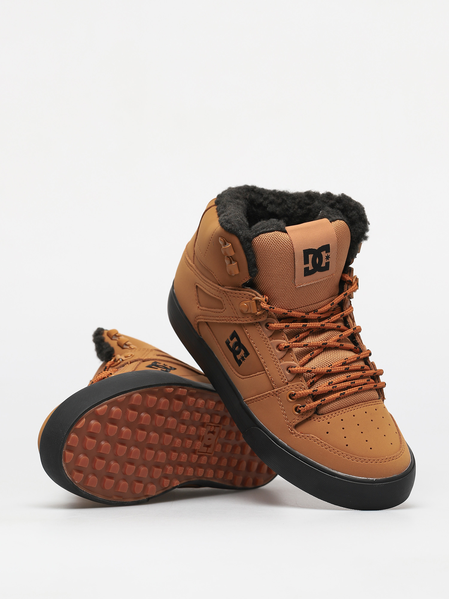 DC Pure High Top Wc Wnt Shoes (wheat/black)