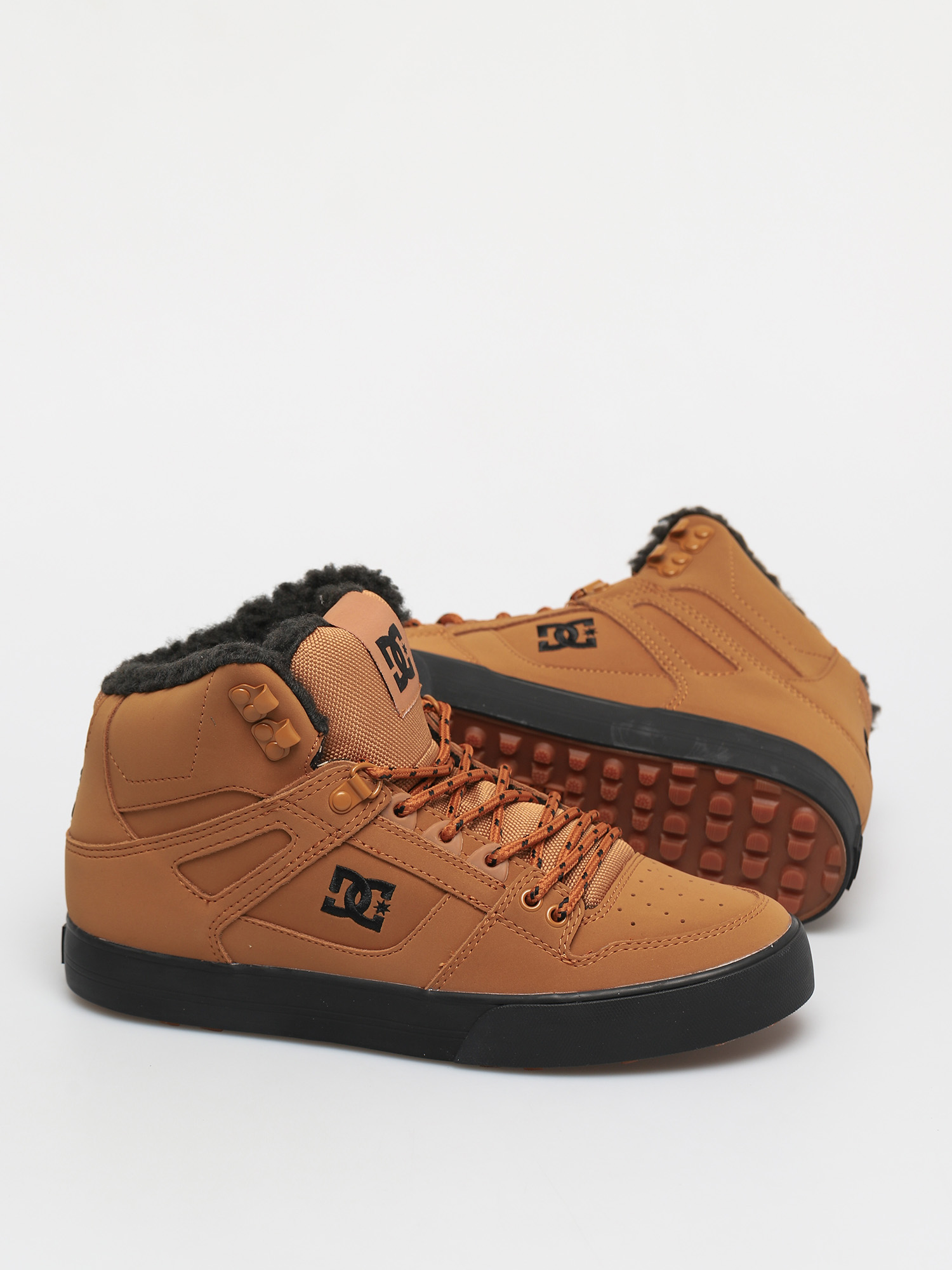 DC Pure High Top Wc Wnt Shoes (wheat/black)