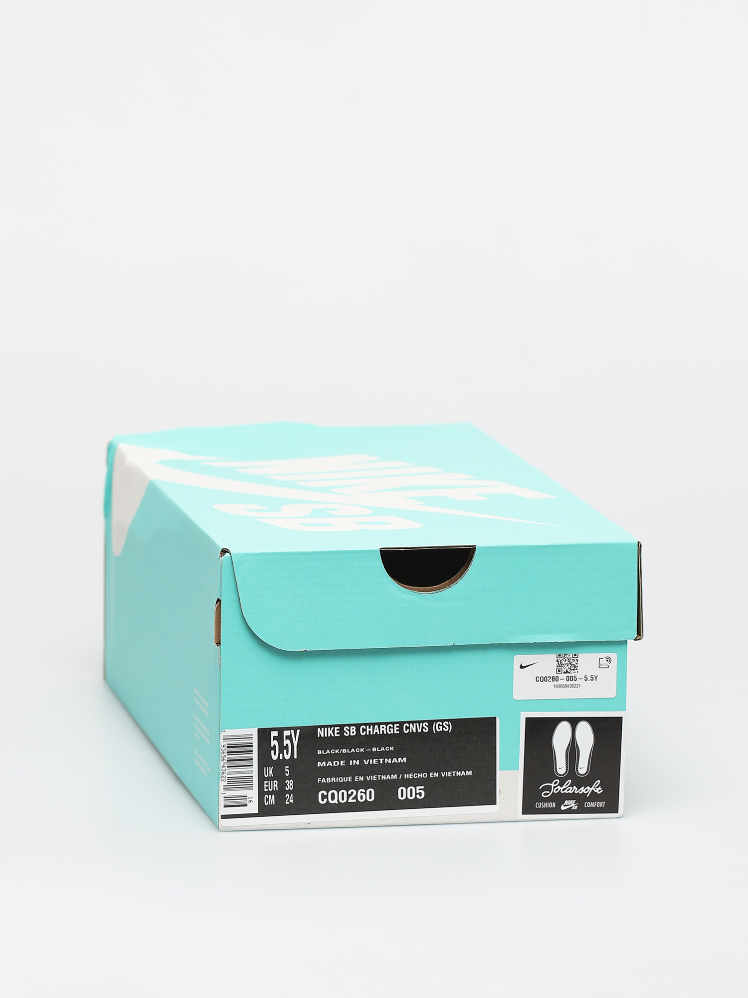 Nike SB Charge Canvas Shoes (black/black-black)