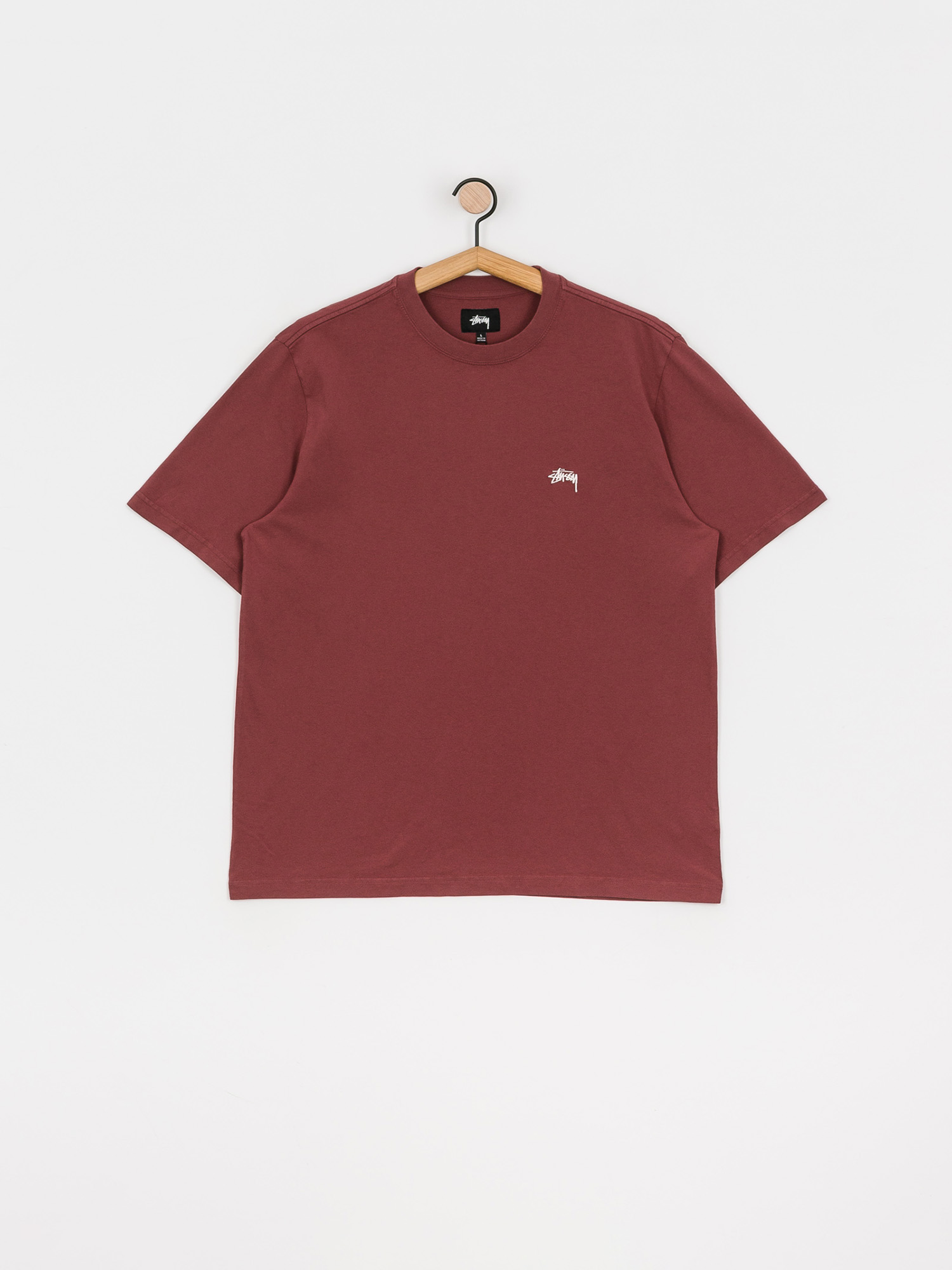 Stussy Stock Logo T-shirt (burgundy)