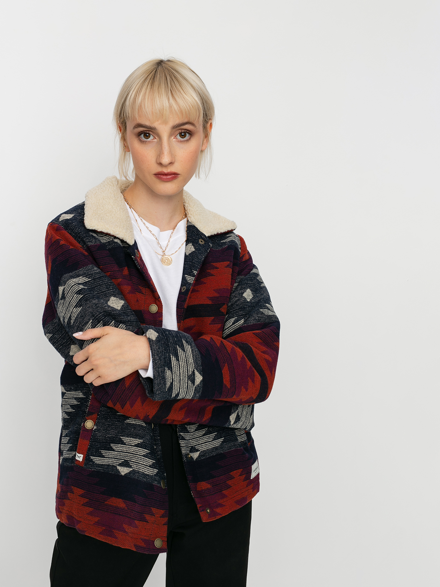 Iriedaily Team Sherpa Jacke Wmn (bluegrey)