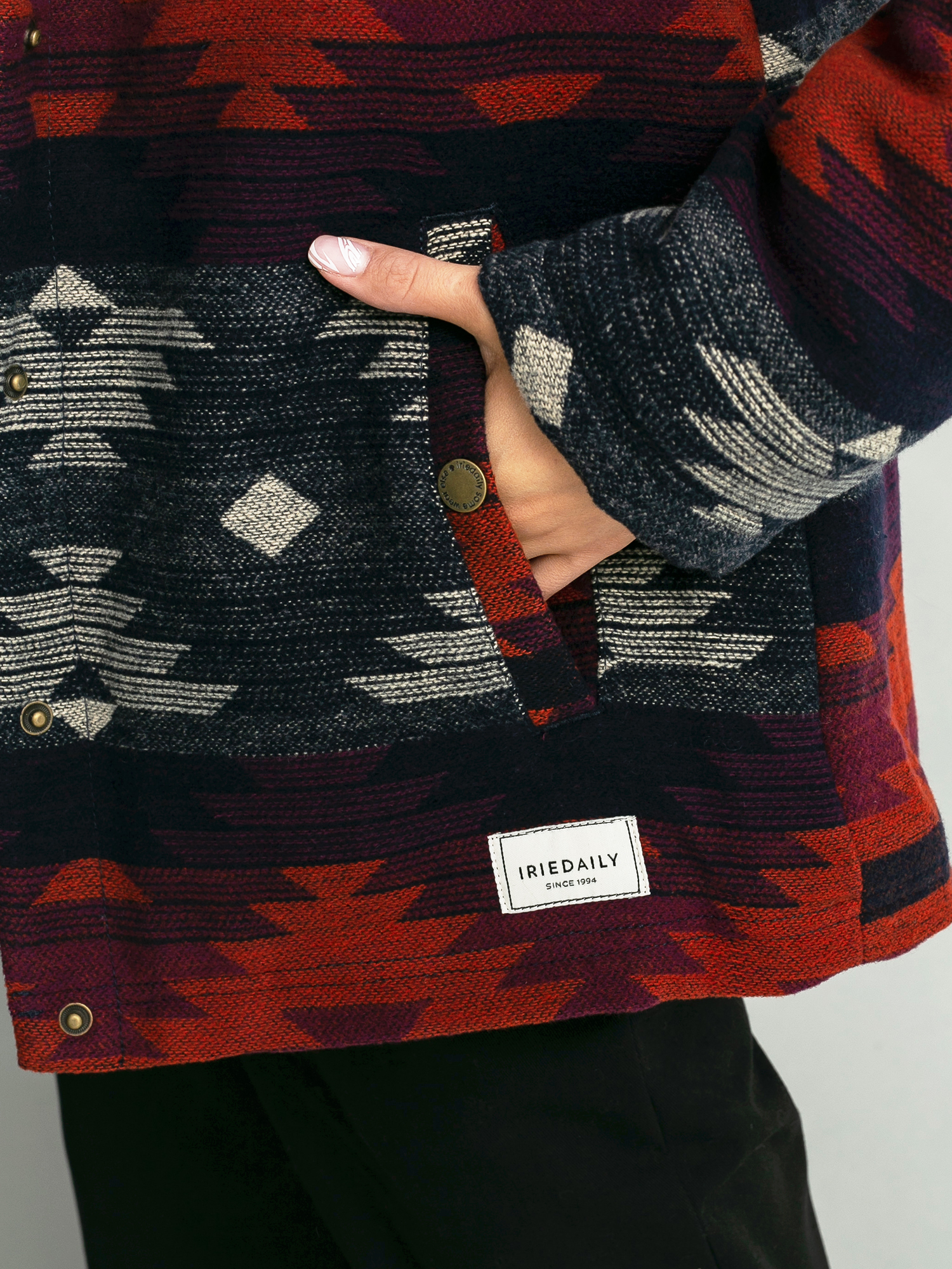 Iriedaily Team Sherpa Jacke Wmn (bluegrey)