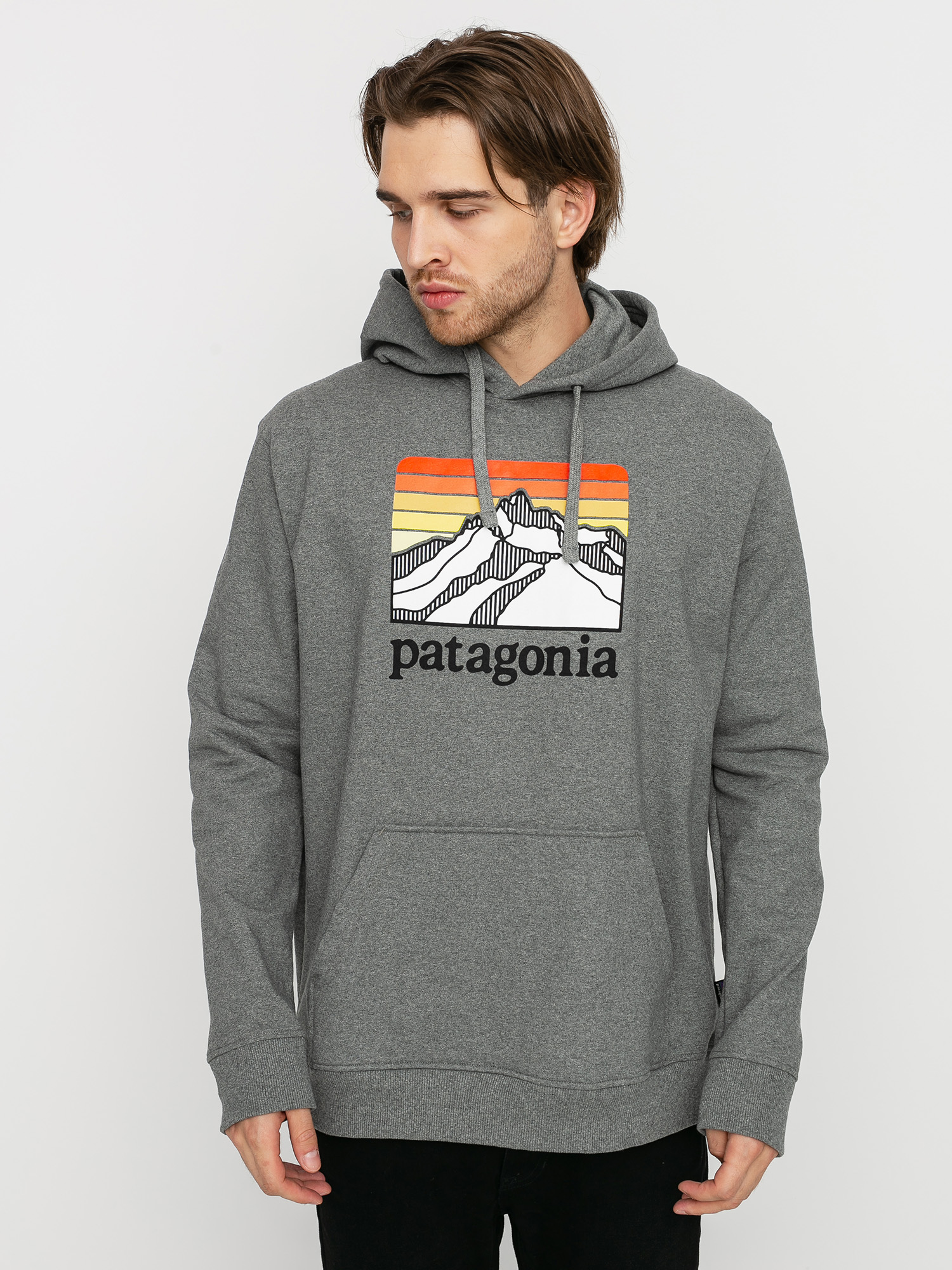 Patagonia Line Logo Ridge Uprisal HD Hoodie (gravel heather)