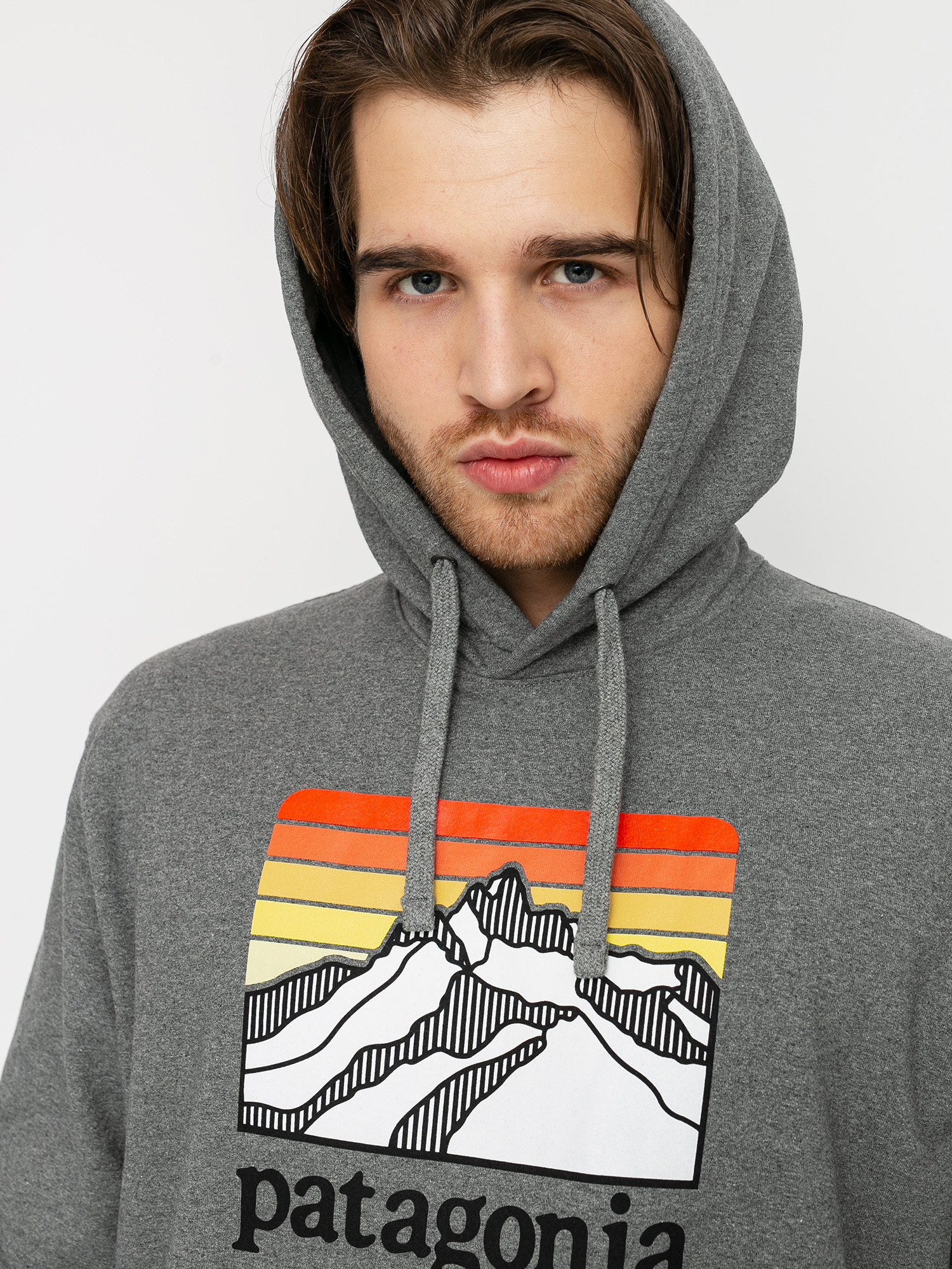 Patagonia Line Logo Ridge Uprisal HD Hoodie (gravel heather)