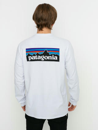 Patagonia P 6 Logo Responsibili Longsleeve (white)