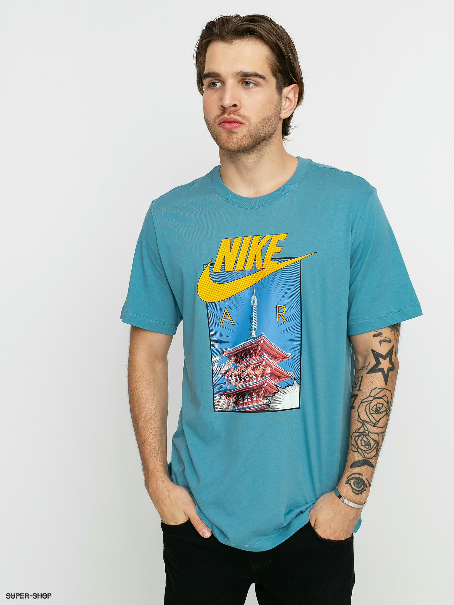 Nike air 2024 t shirt blue