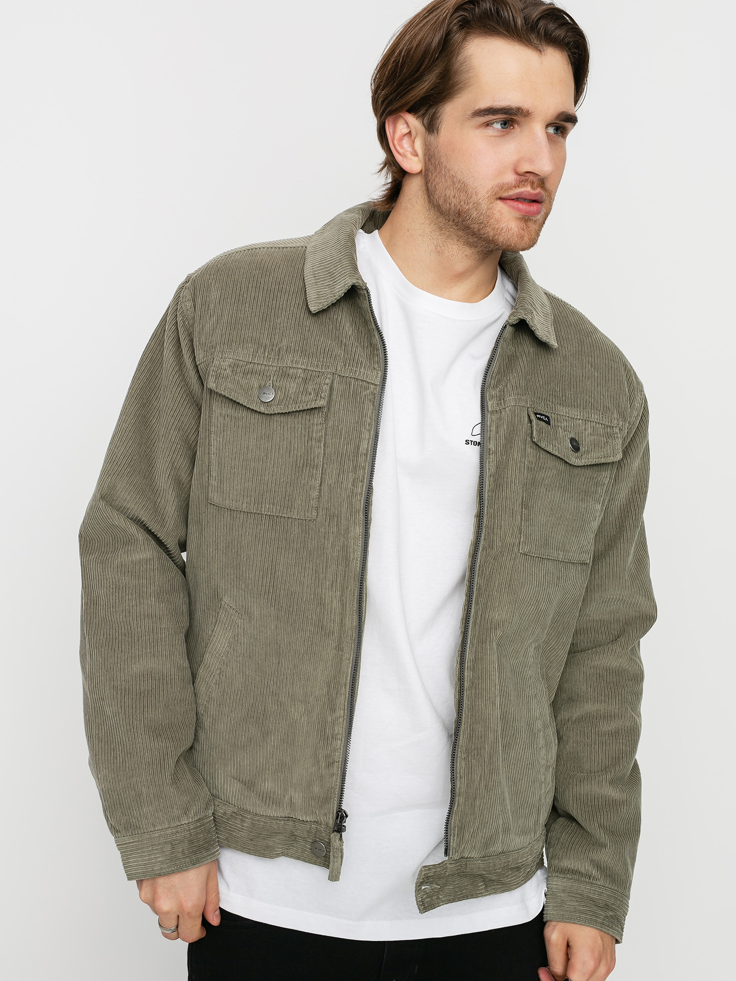 RVCA Easy Trucker II Jacket (aloe)