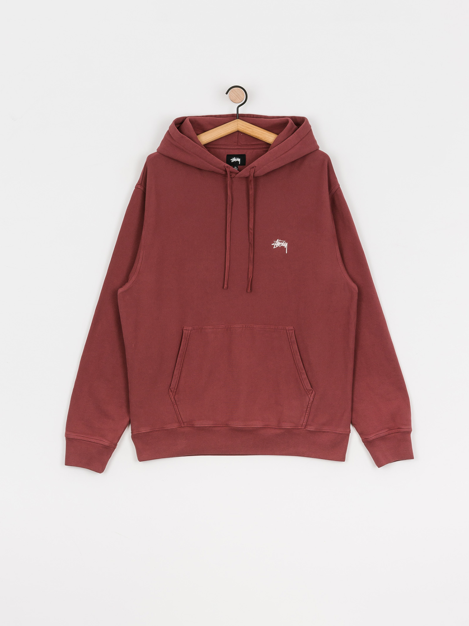 Stussy Logo HD Hoody (burgundy)