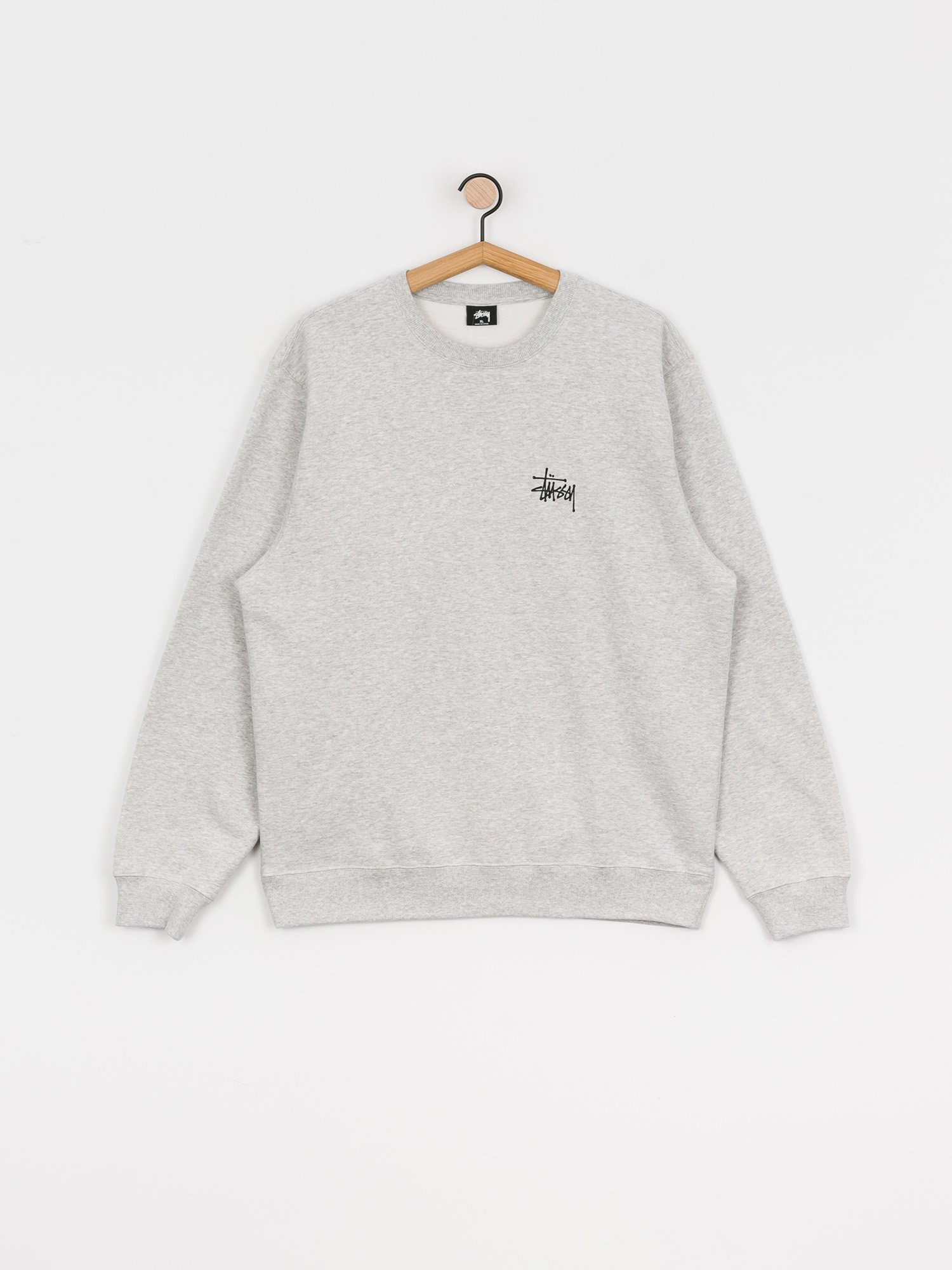 Stussy Basic Sweatshirt - grey (ash heather)
