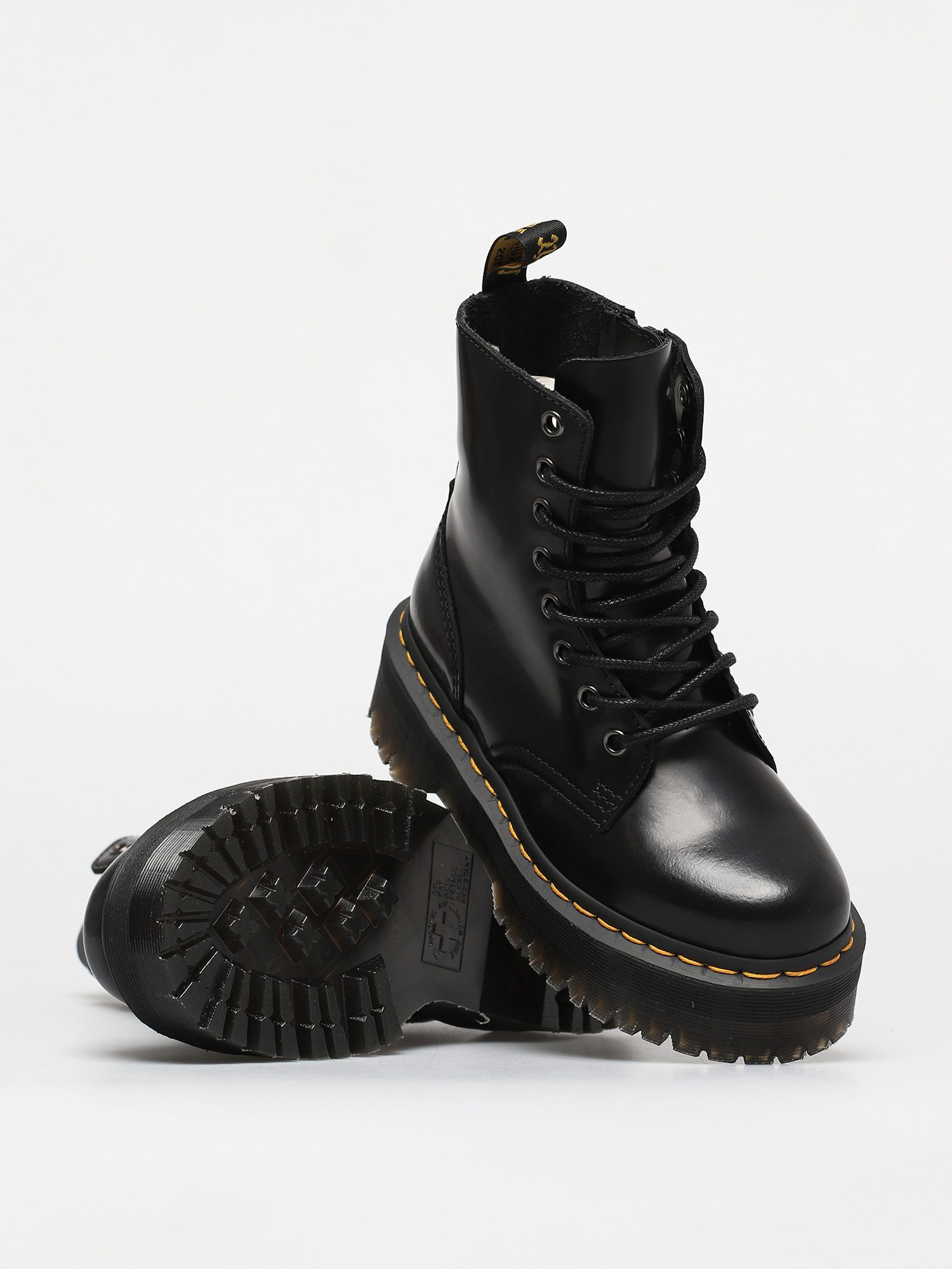 Dr. Martens Jadon Shoes (polished smooth black)