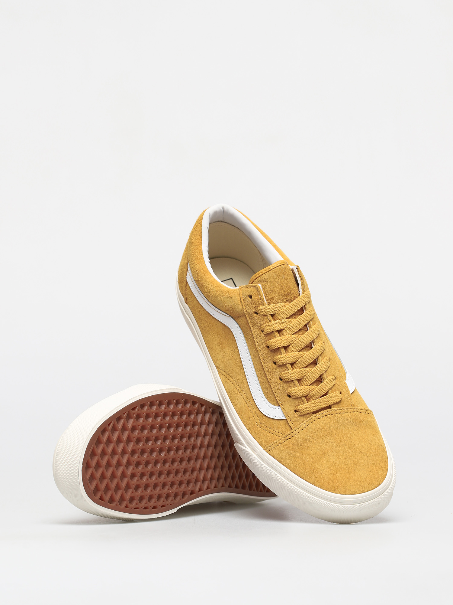 vans old skool pig suede yellow